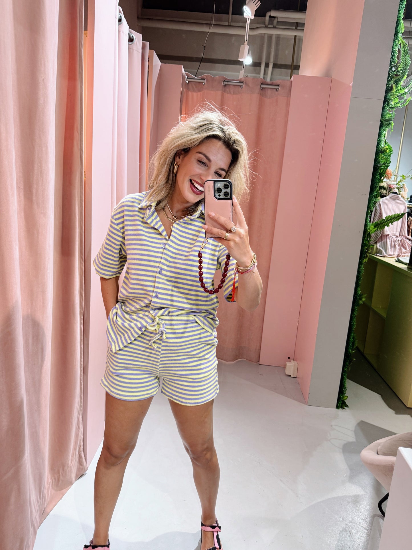 Lumi Short - Geel/Paars