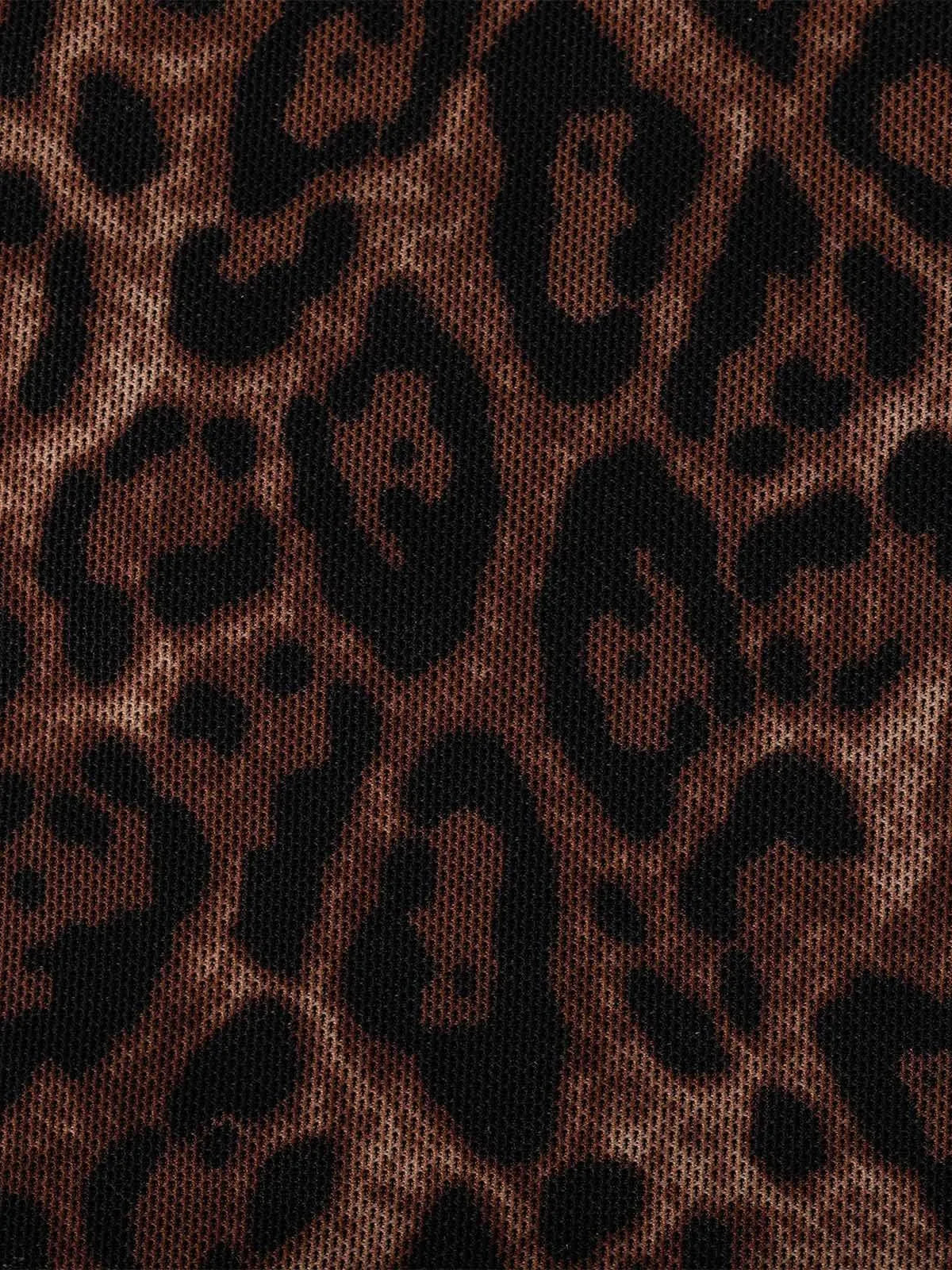 Shapewear Leopard Cowl Neck Ruched Sculpting Maxi Dress