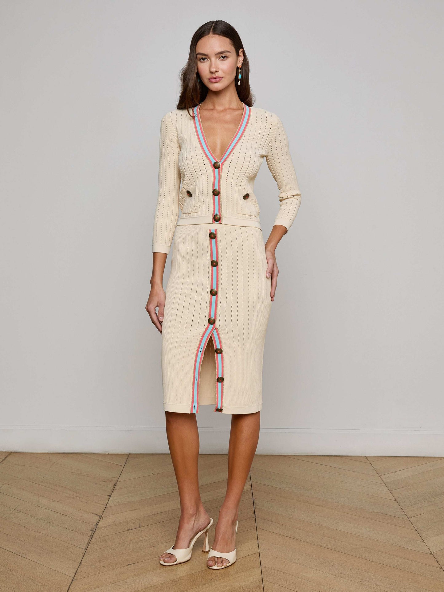 Melania Pointelle Knit Skirt