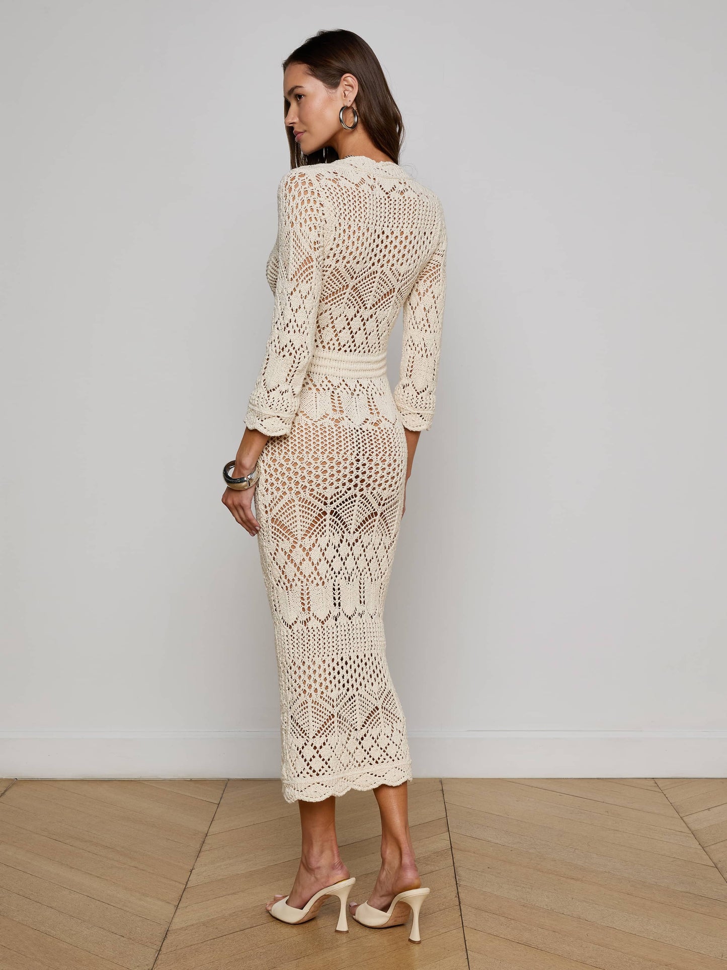 Dovie Pointelle Knit Dress