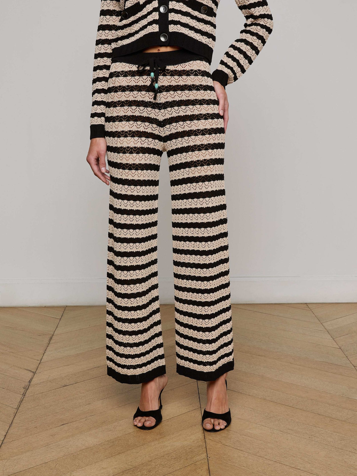 Gaelle Pointelle Knit Pant