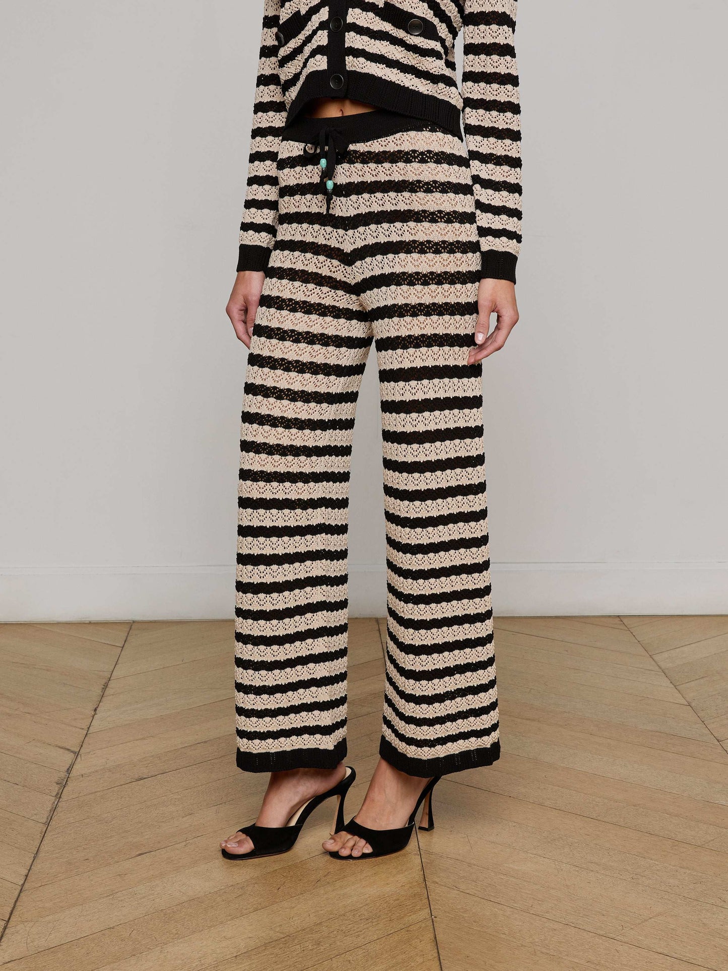 Gaelle Pointelle Knit Pant