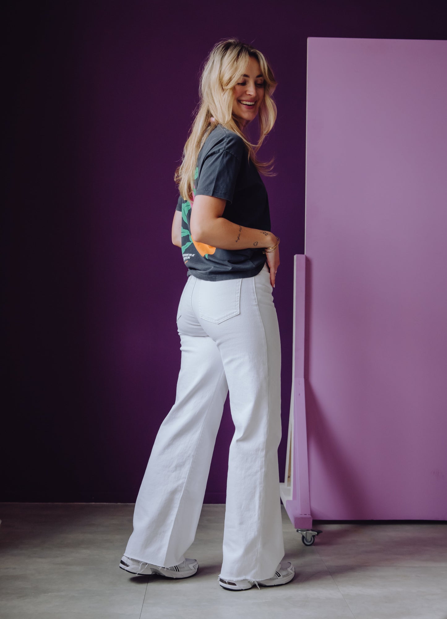 Loose Fit Jeans - Star White