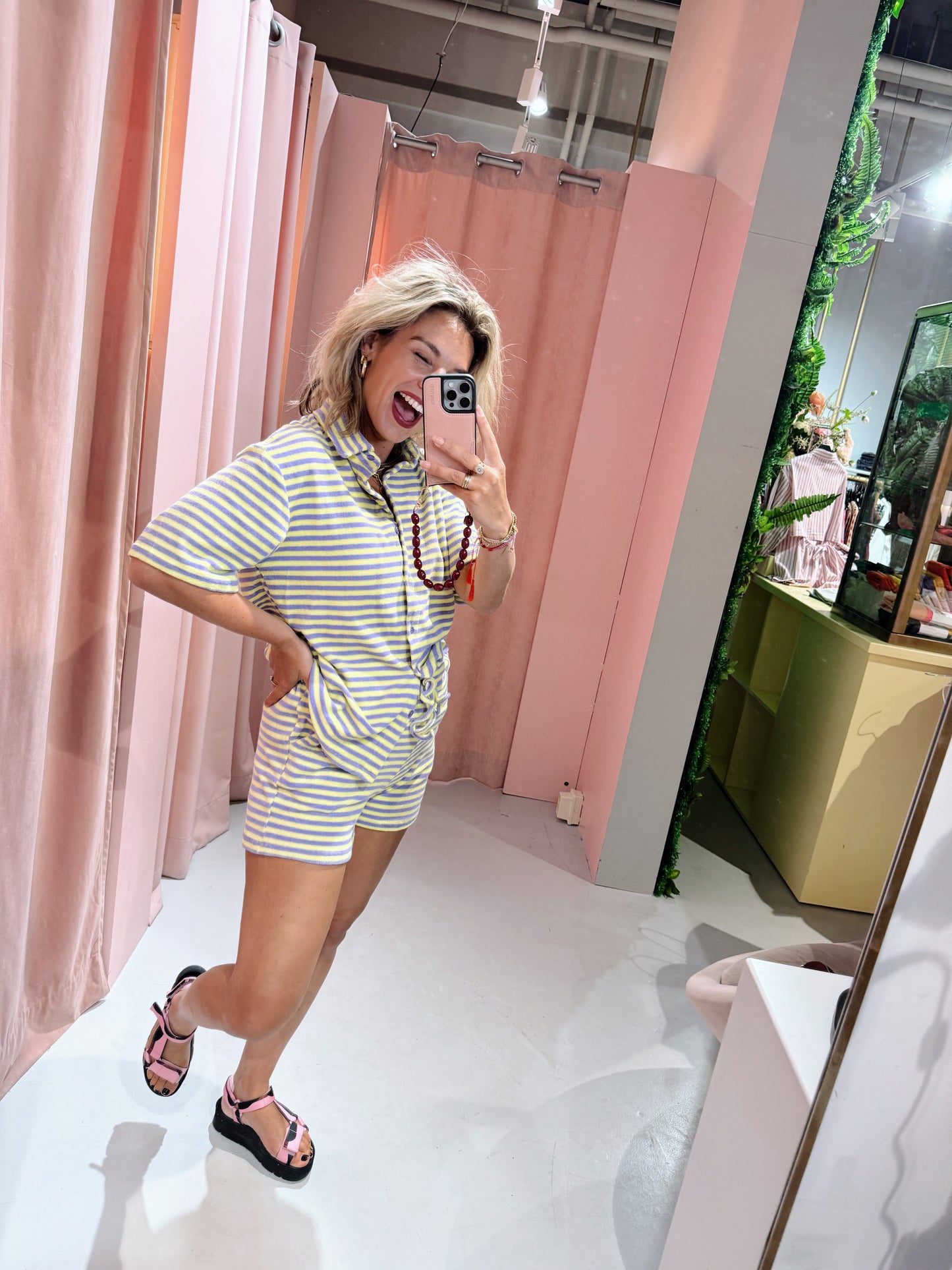 Lumi Short - Geel/Paars