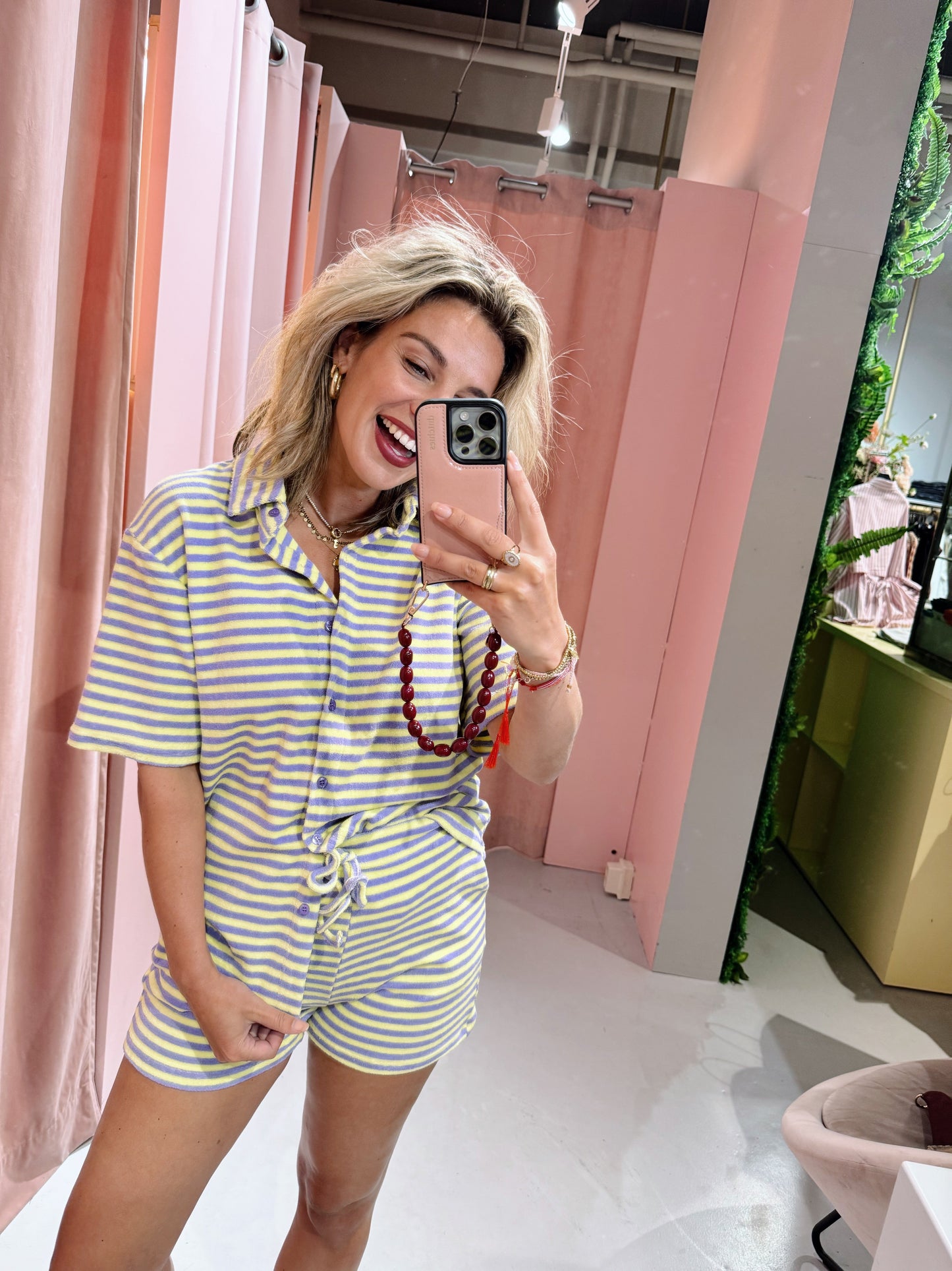 Lumi Short - Geel/Paars