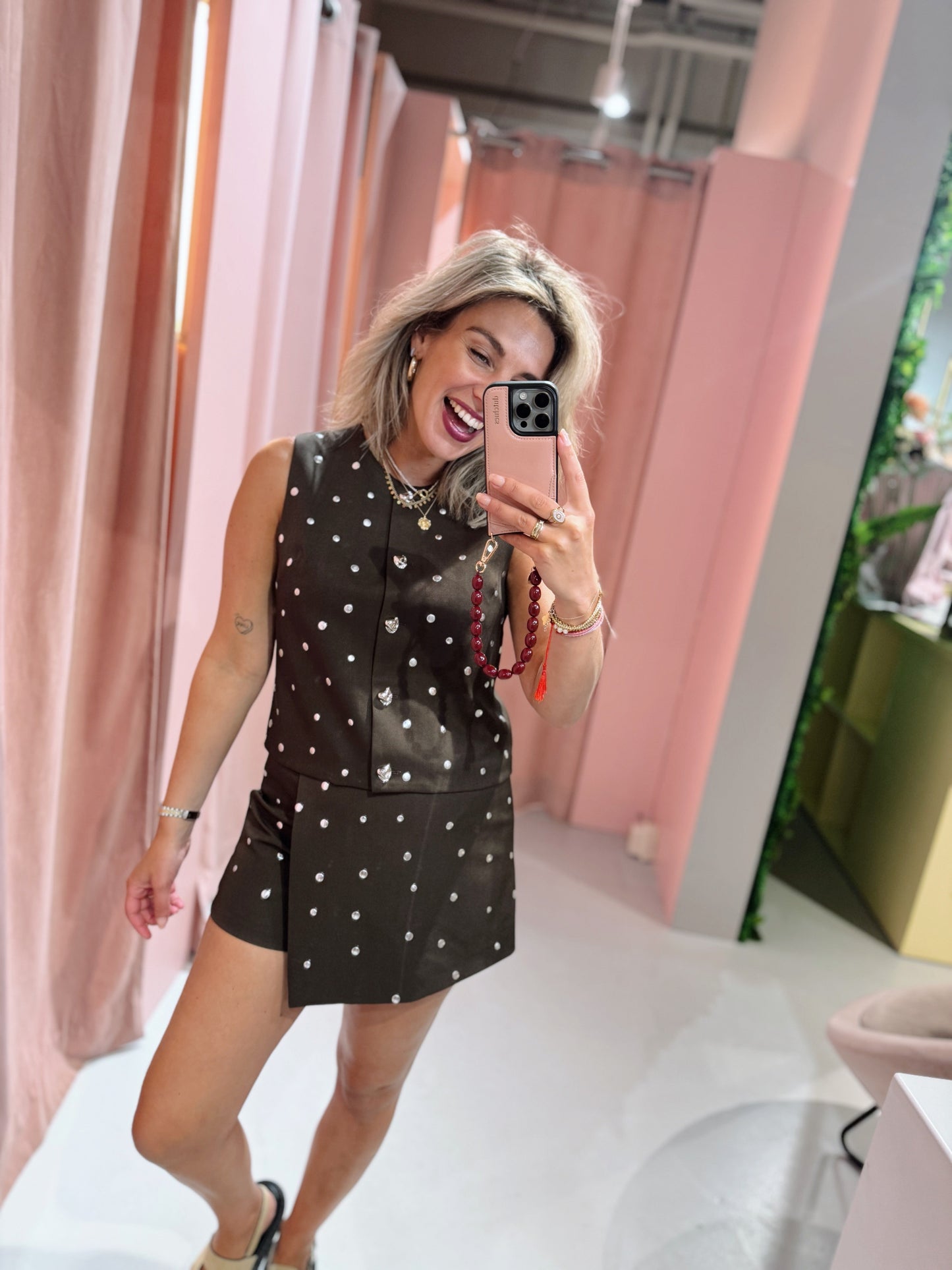 Clarise Skort - Bruin