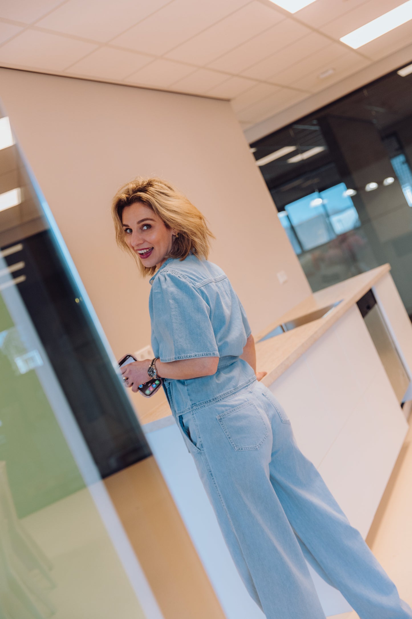 MSCHIngrid Lis HW Wide Jeans - Light Blue Wash