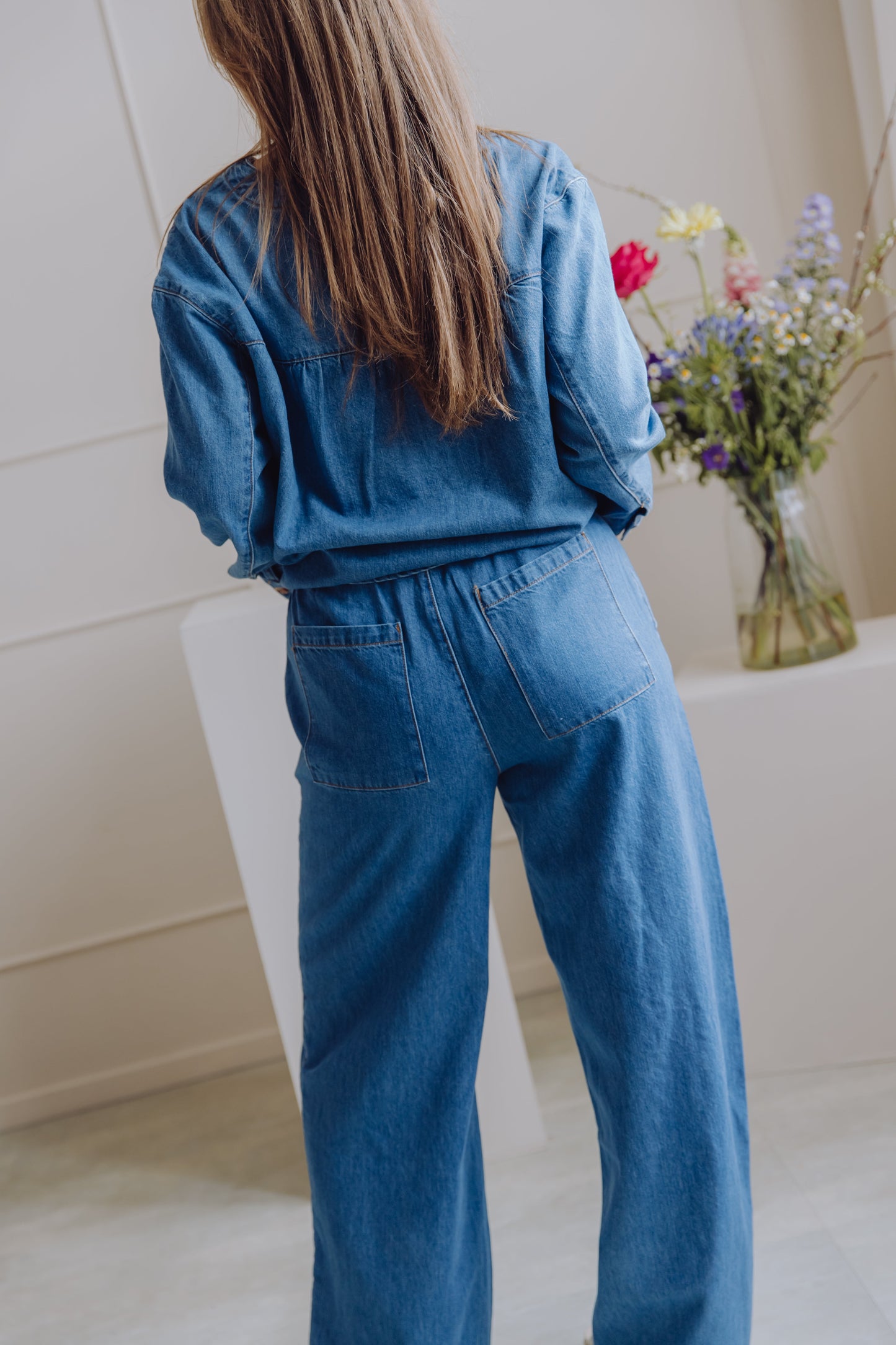 MSCHJolene Elena Pants - Mid Blue Wash