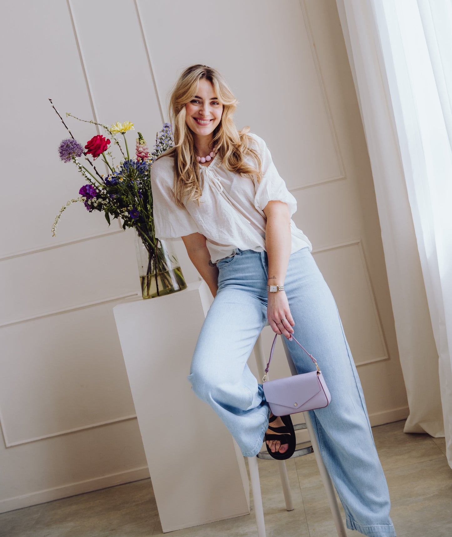 MSCHJosephine Rue Pants - Light Blue Wash