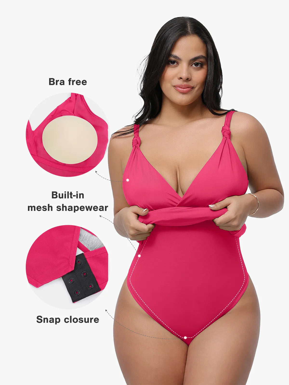 Shapewear Sculpting Side Slit Mini Dress