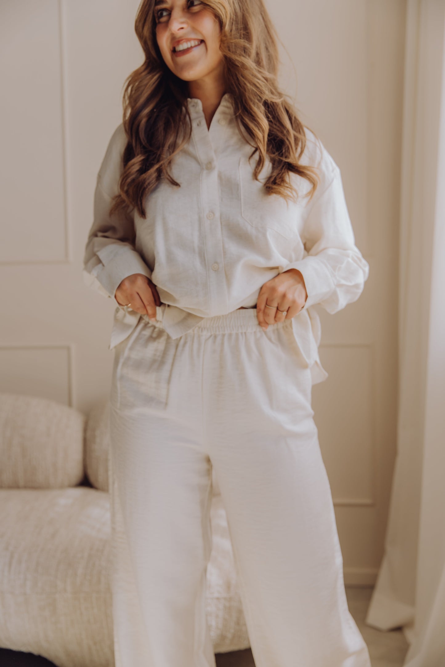 MSCHDisa HW Pants - Sand Melange