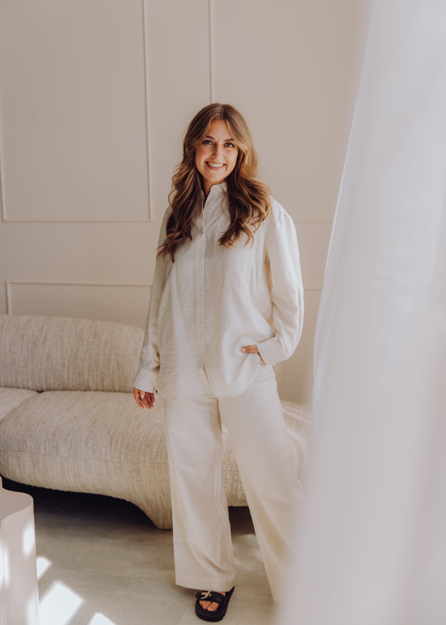 MSCHDisa HW Pants - Sand Melange