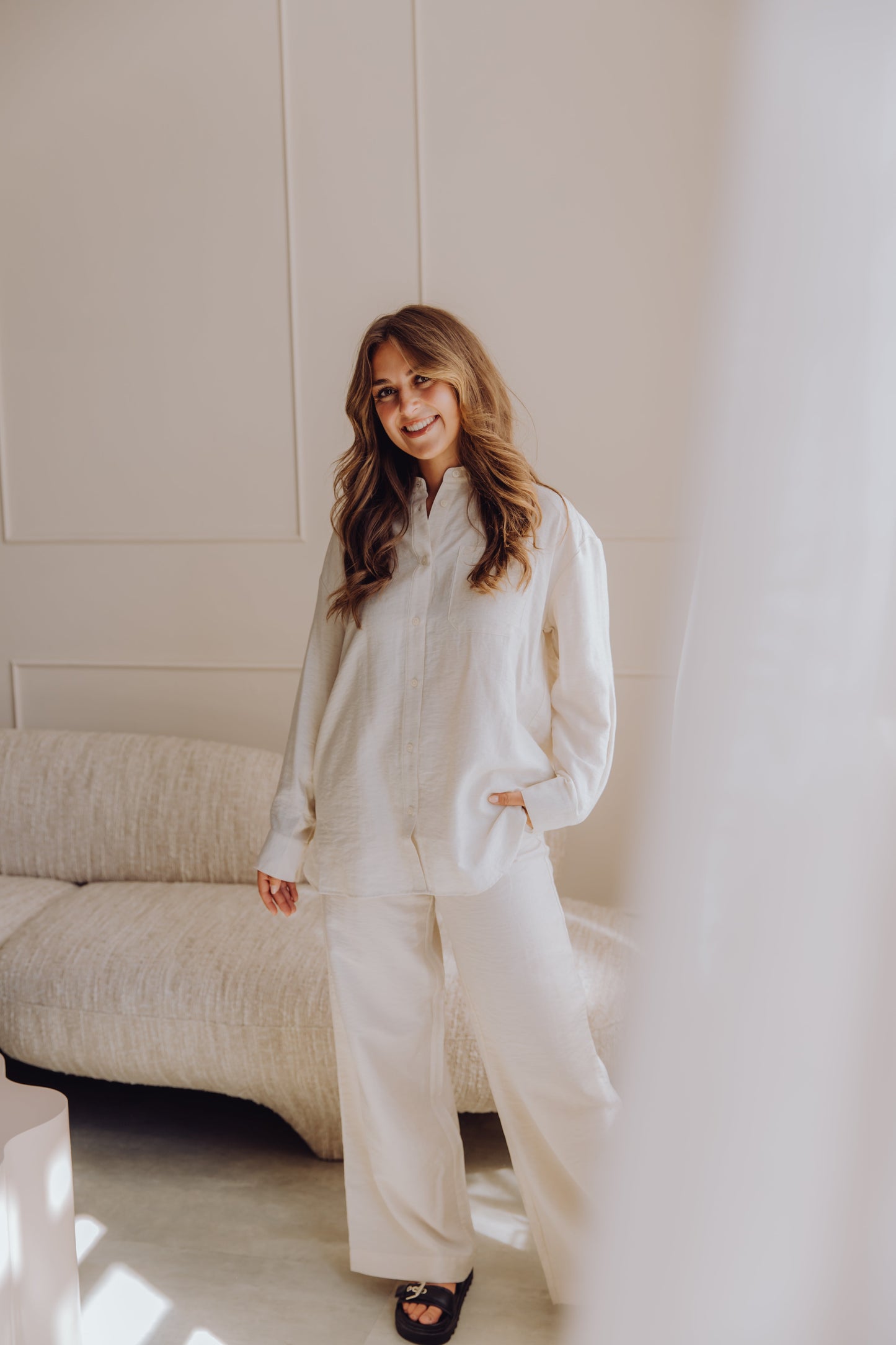 MSCHDisa HW Pants - Sand Melange