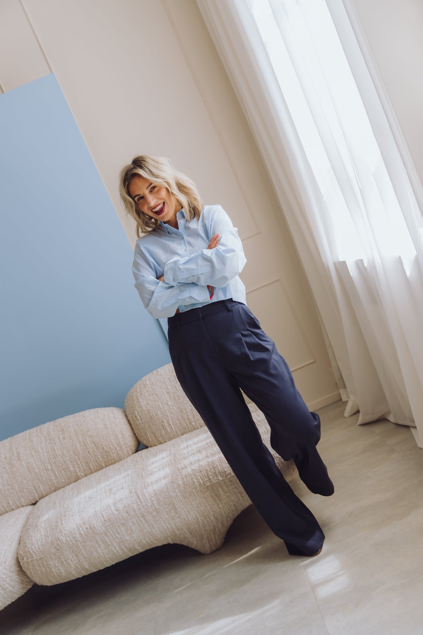 MSCHHenrika HW Pants - Donkerblauw