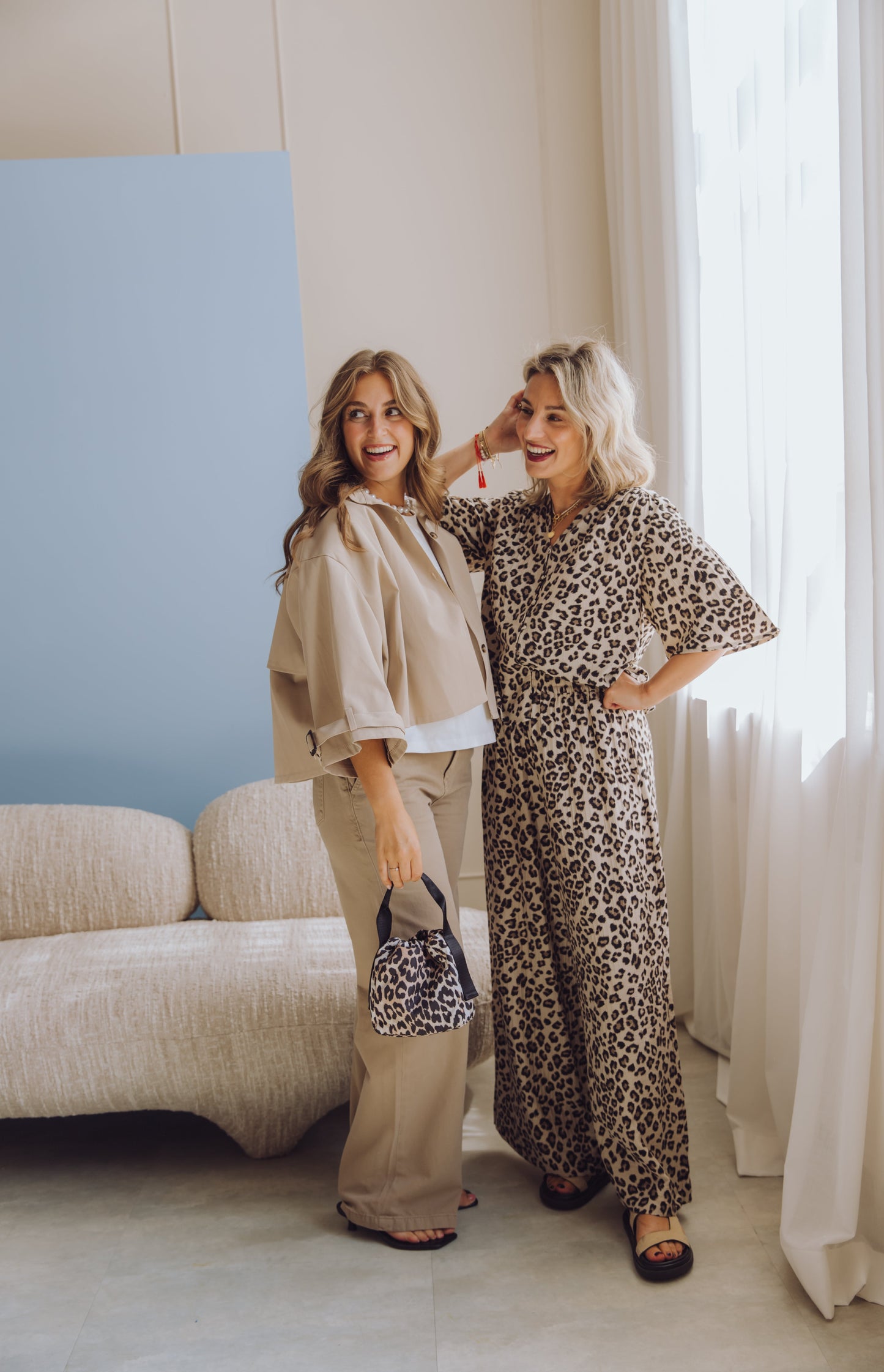 MSCHKalani Vlora HW Pants AOP - Leopard