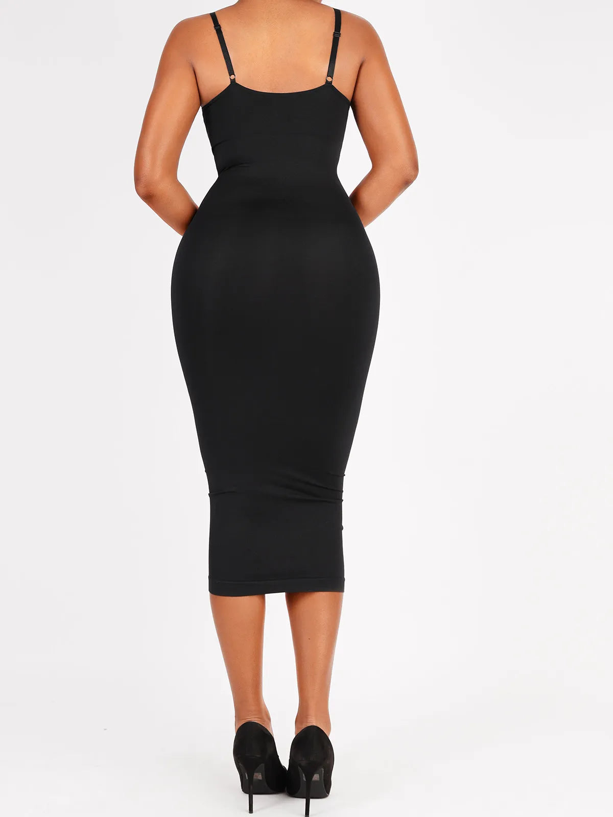 Shaper Eco-Friendly Spaghetti Strap V-Neck Seamless Dress