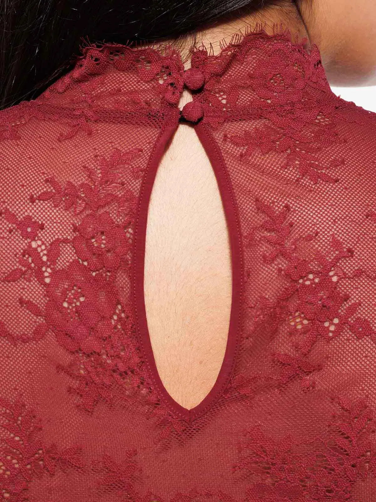 Shapewear Two-In-One Lace Overlay Sculpting Dress