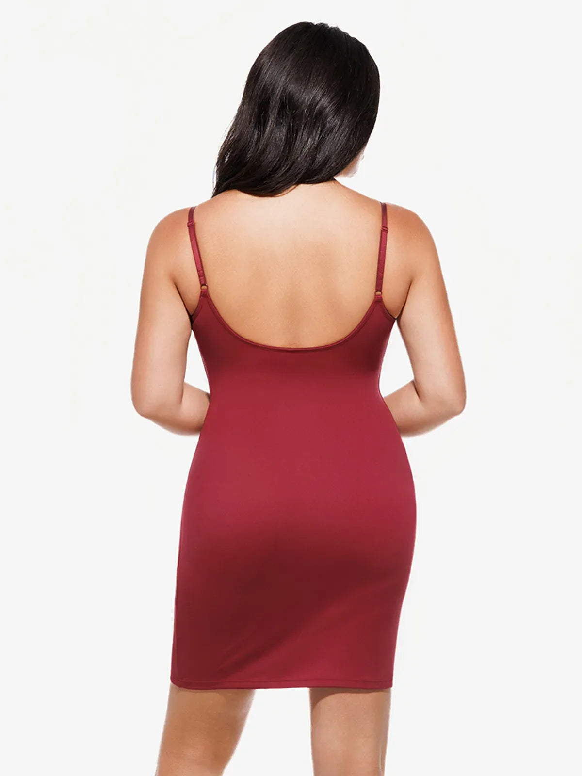 Shapewear Two-In-One Lace Overlay Sculpting Dress