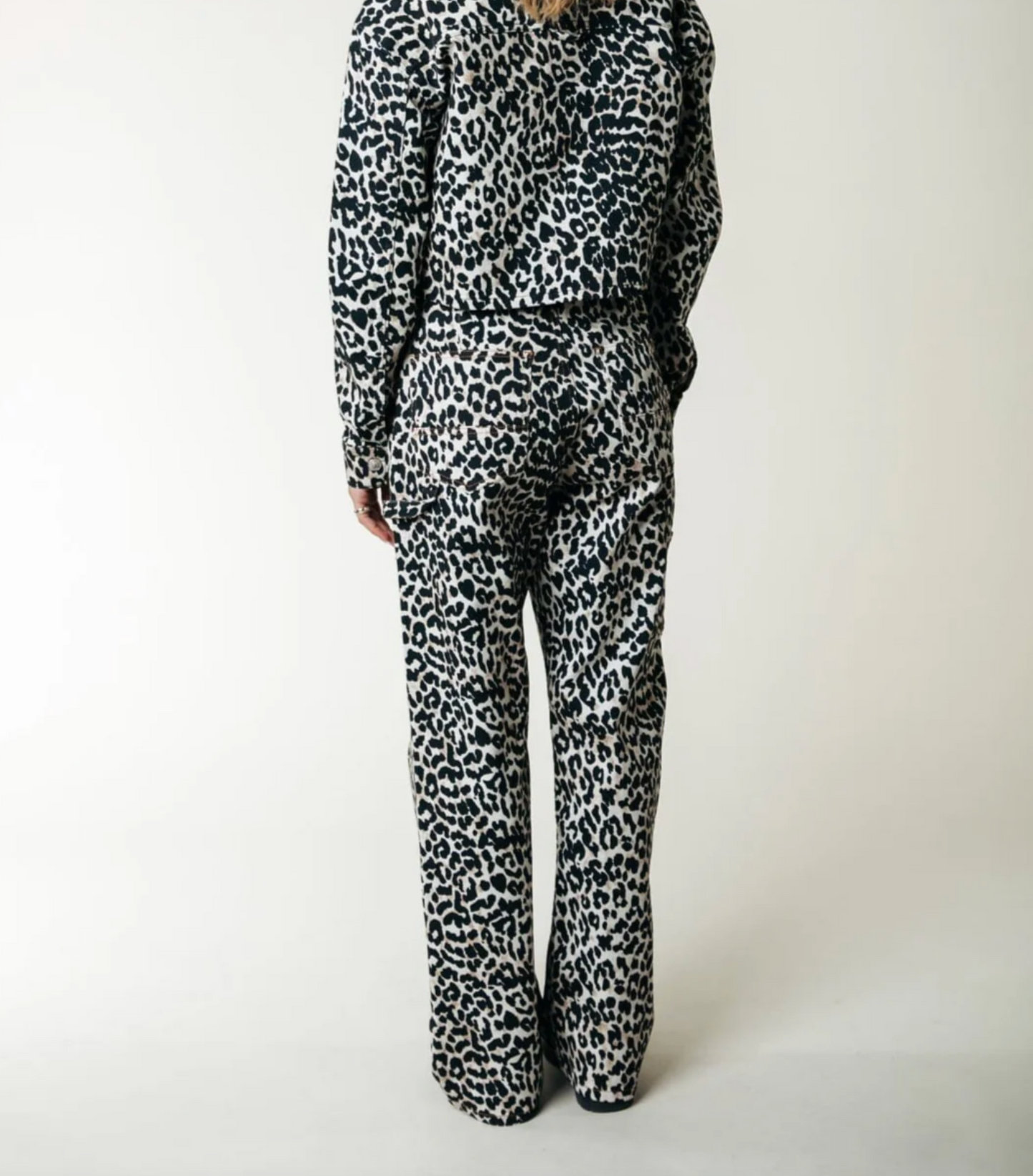 Tinsley Denim Worker Pants - Leopard