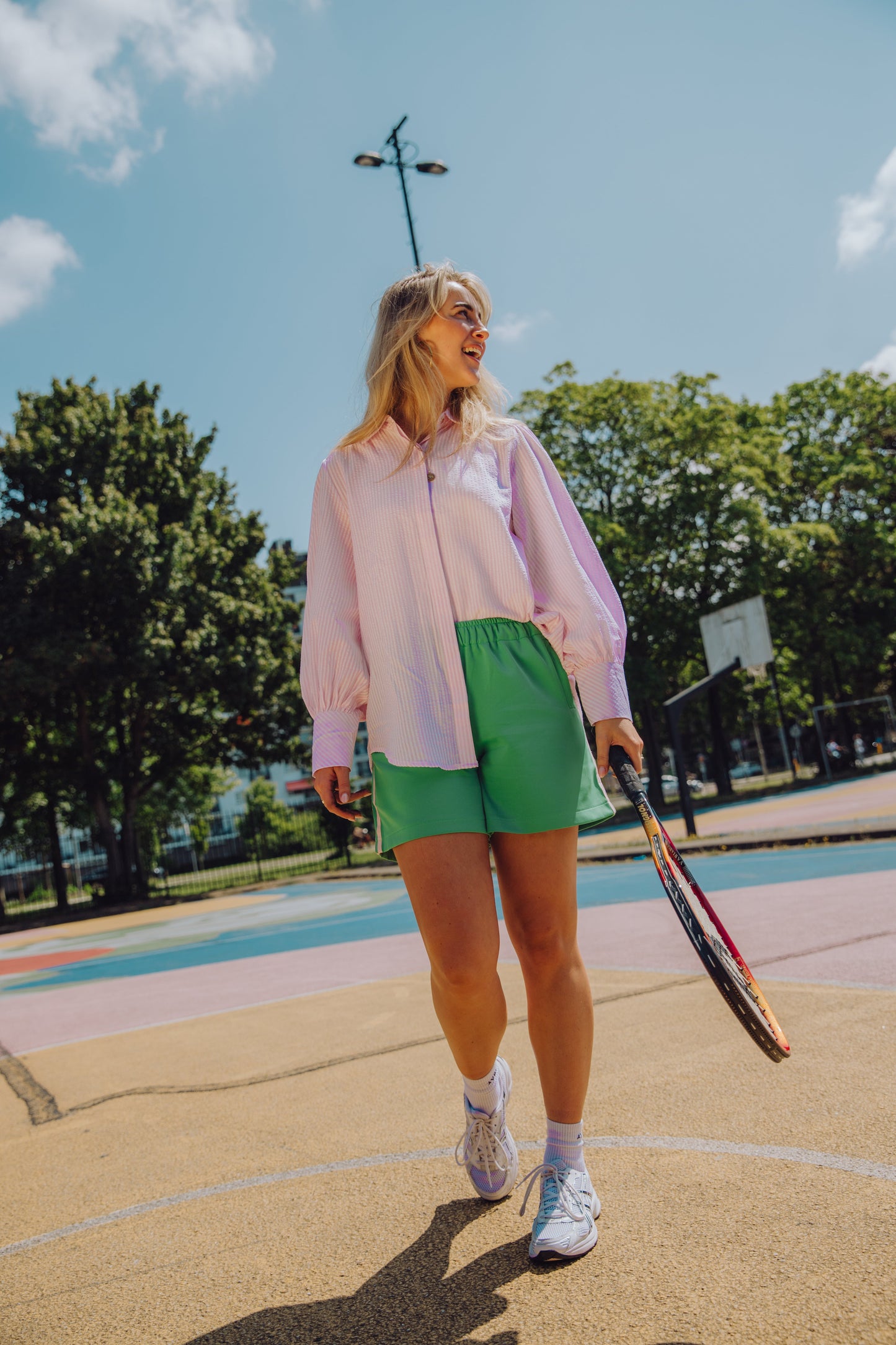 Stripe Short - Groen