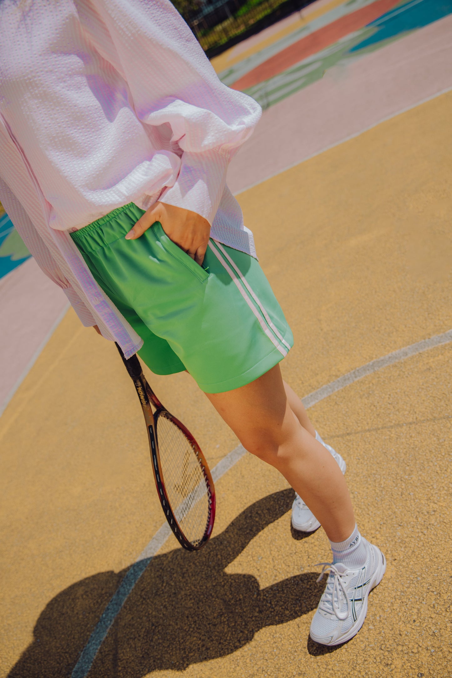 Stripe Short - Groen