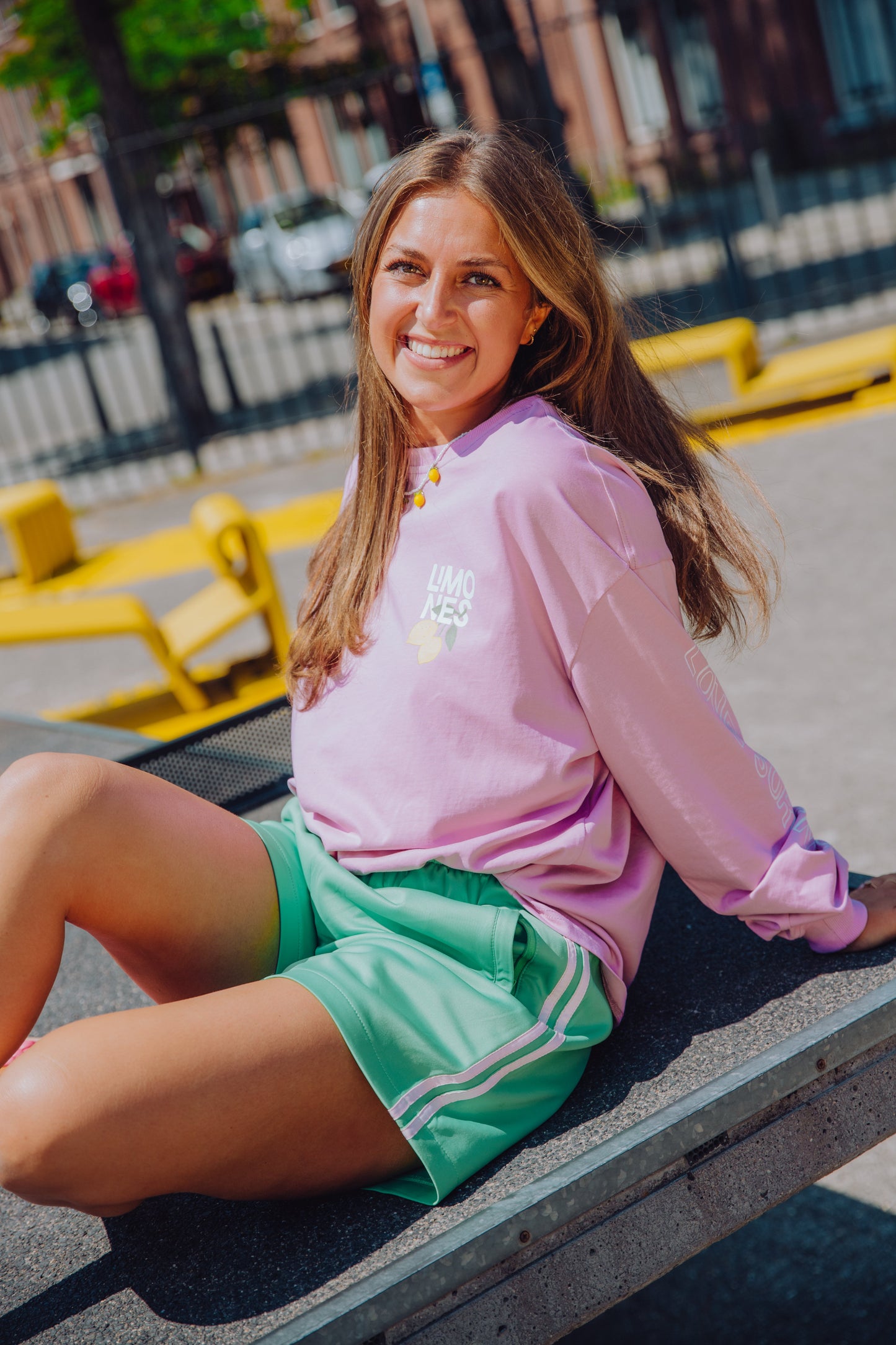 Stripe Short - Groen