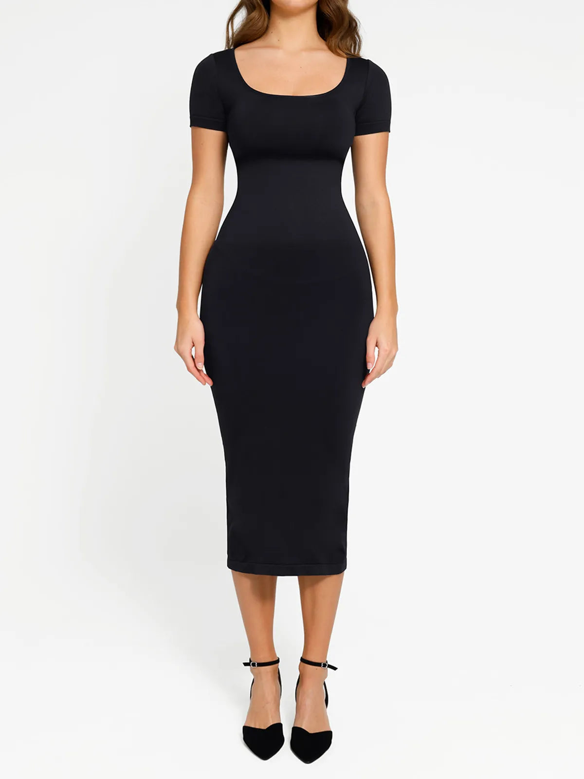 Shapewear Eco-Friendly Sculpting Seamless Midi Dress Set