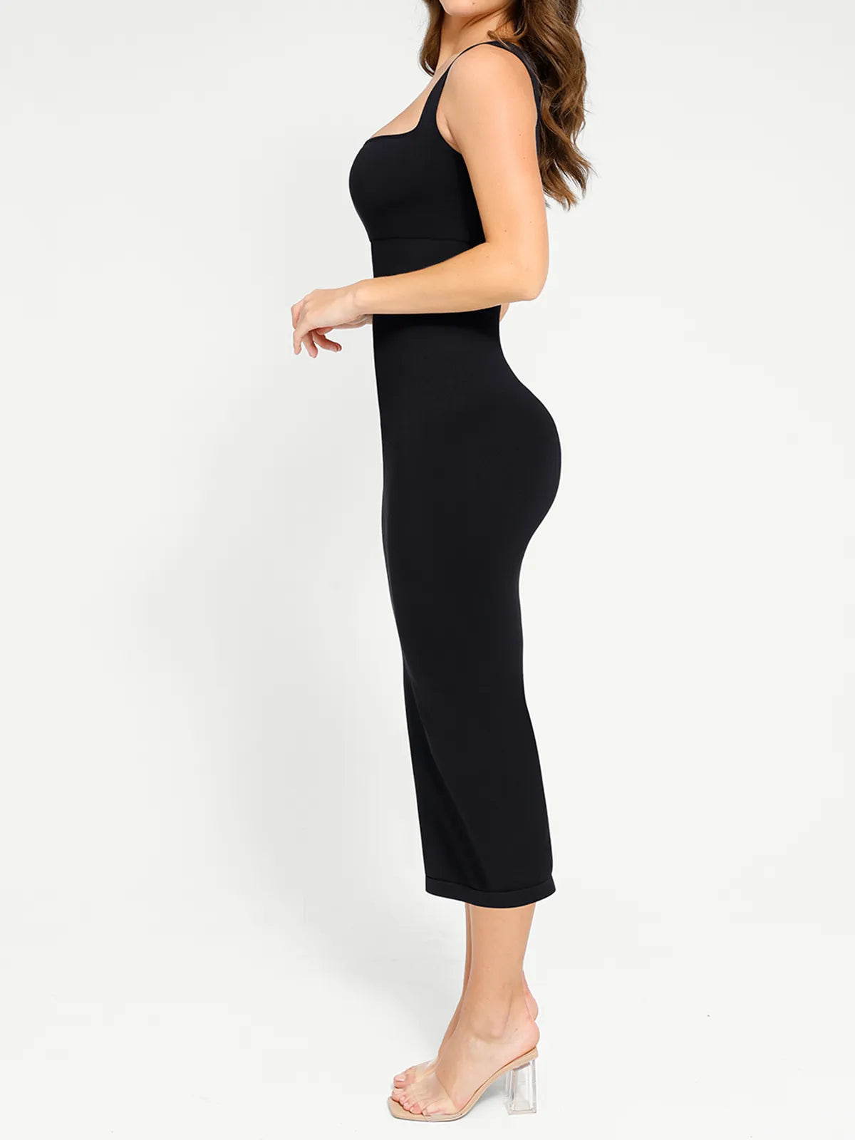 Shapewear Sleeveless Square Neck Slimming Seamless Dress