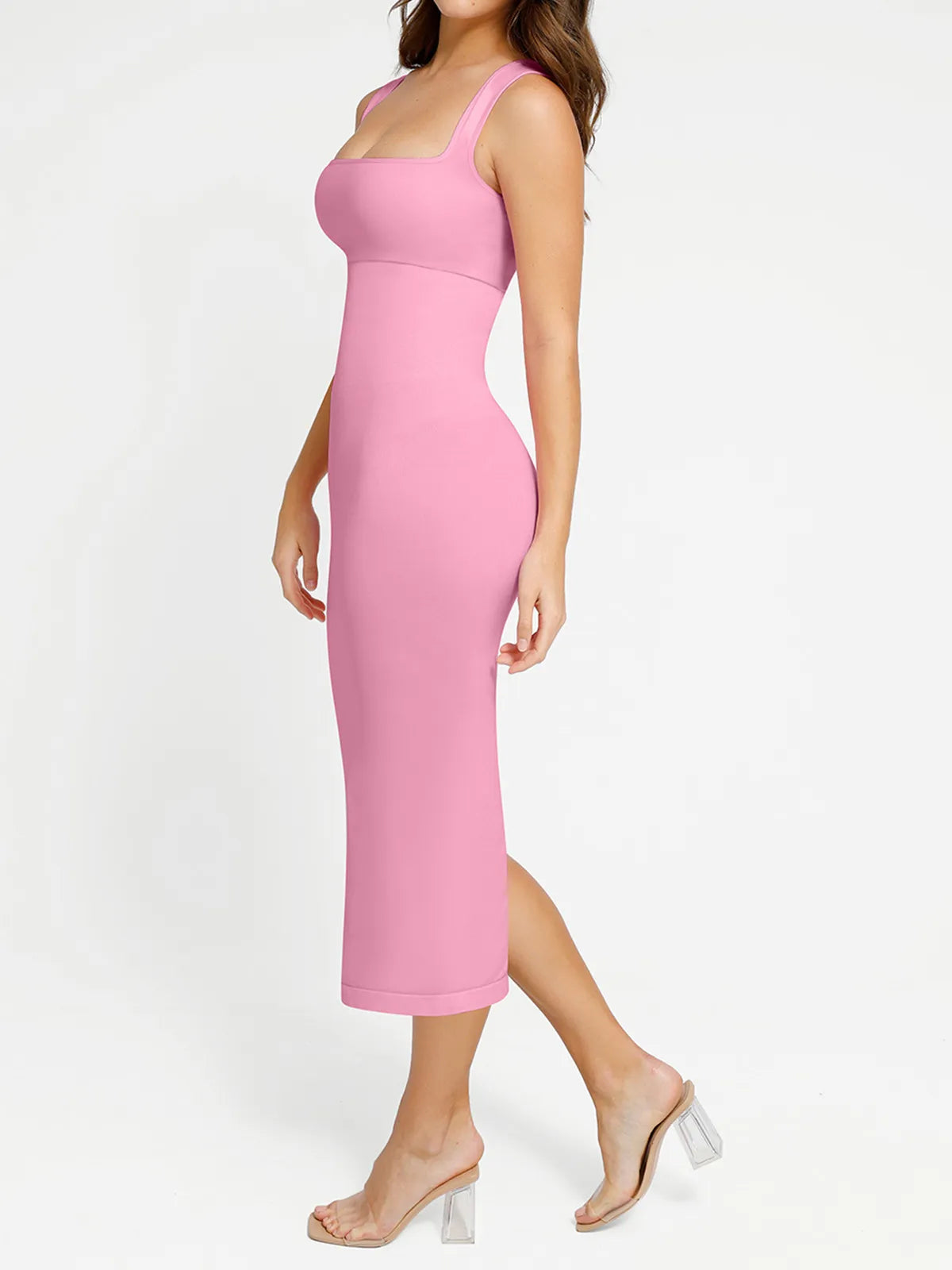 Shapewear Sleeveless Square Neck Slimming Seamless Dress