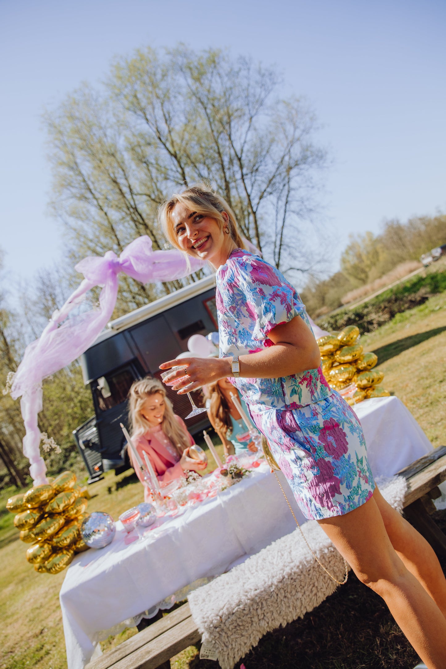 Nessa Short - Paars/Blauw