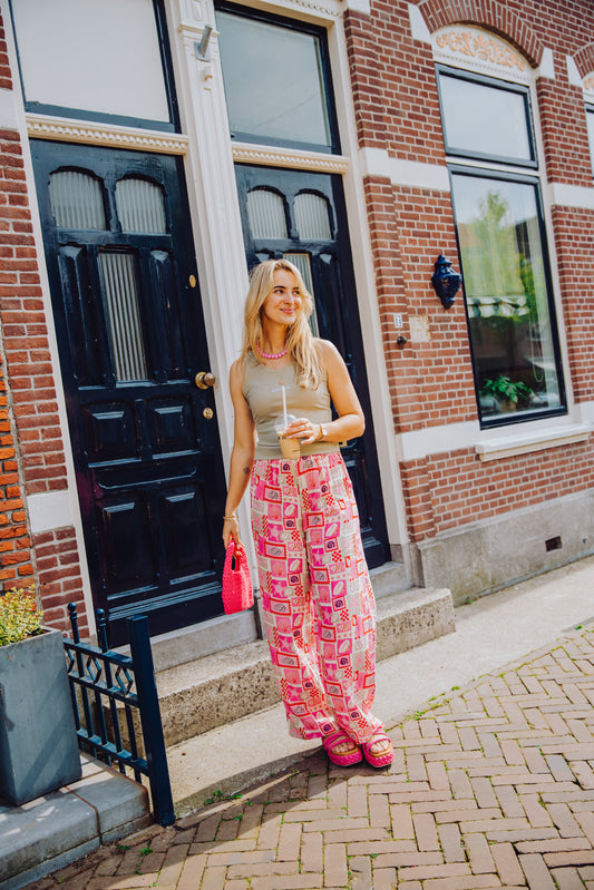 Signature Pants - Roze