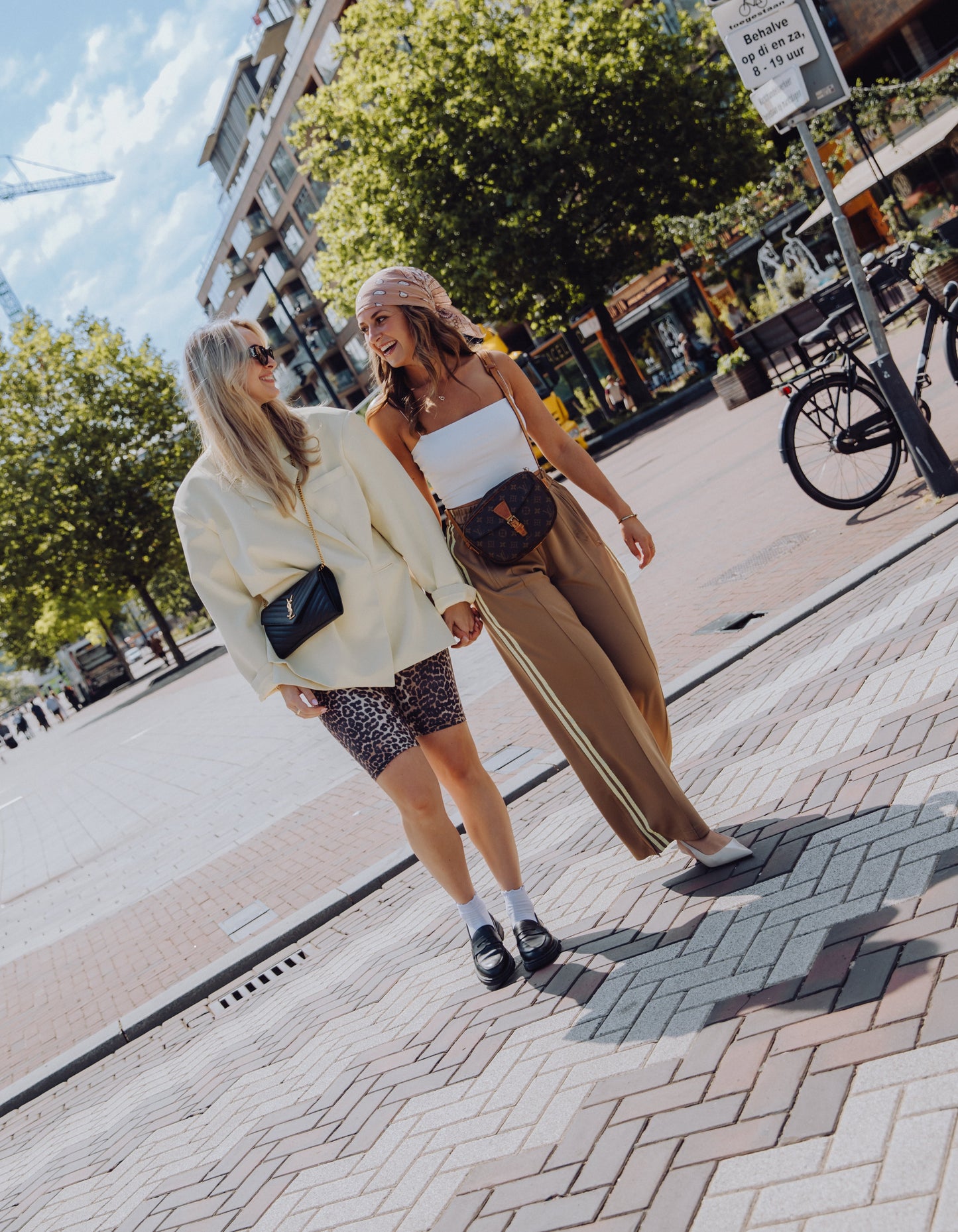 Stripe Pants - Khaki