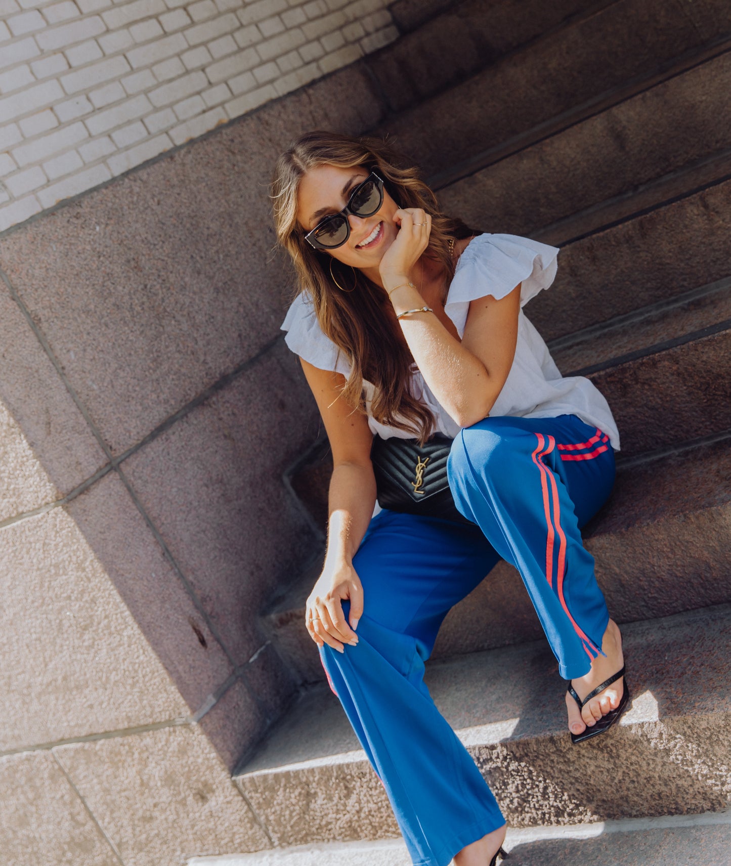 Stripe Pants - Blauw