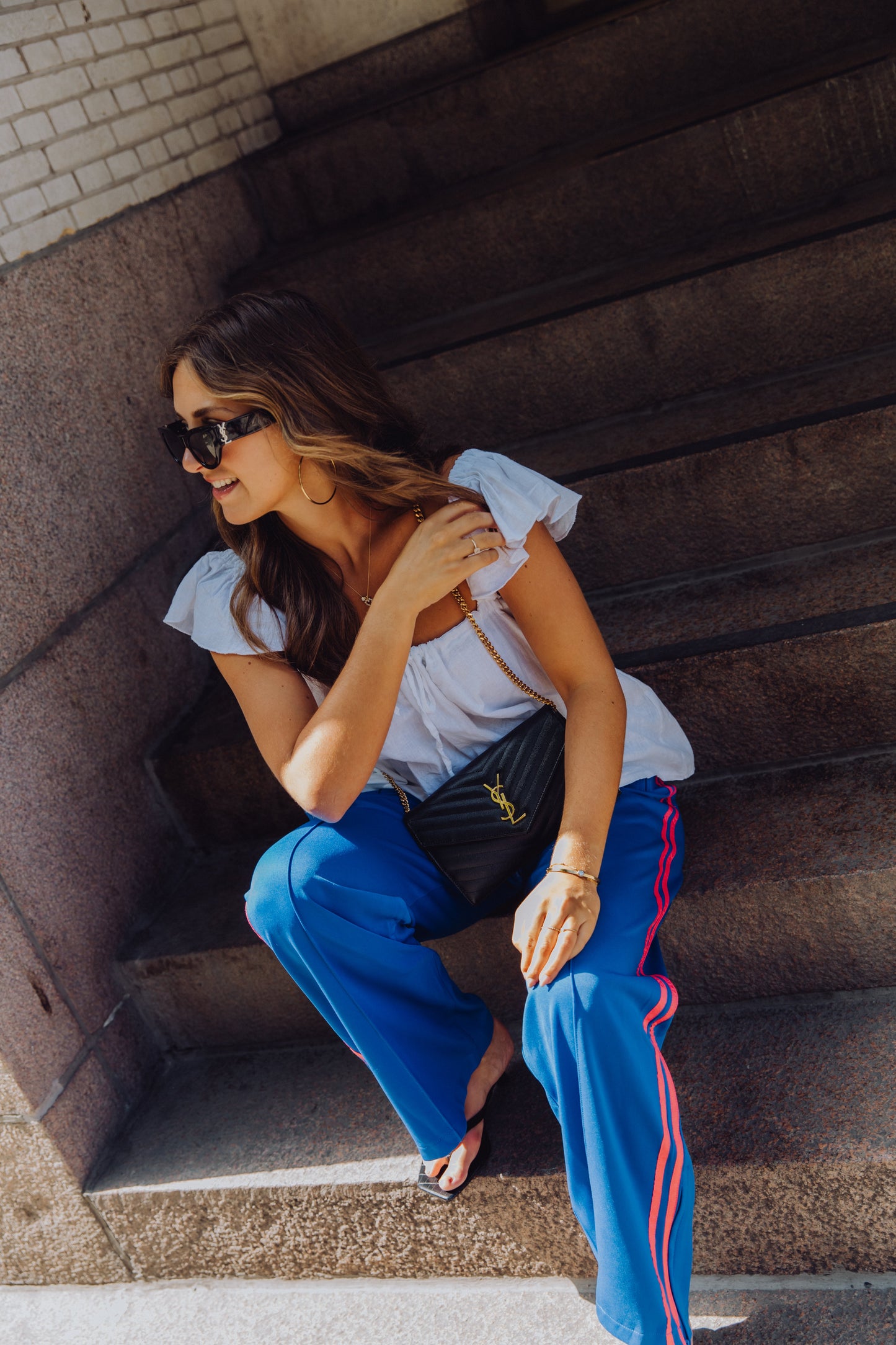 Stripe Pants - Blauw