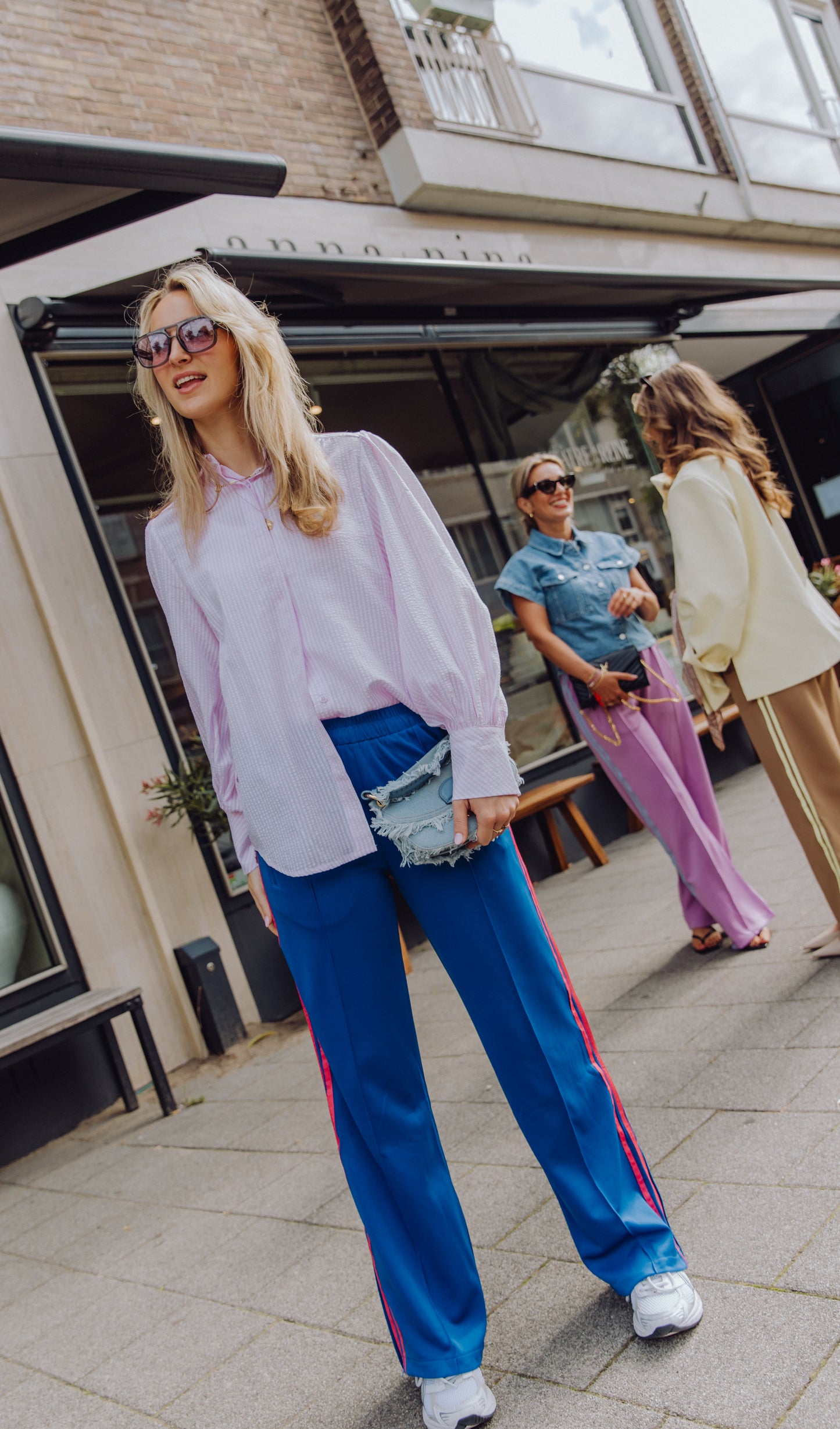 Stripe Pants - Blauw