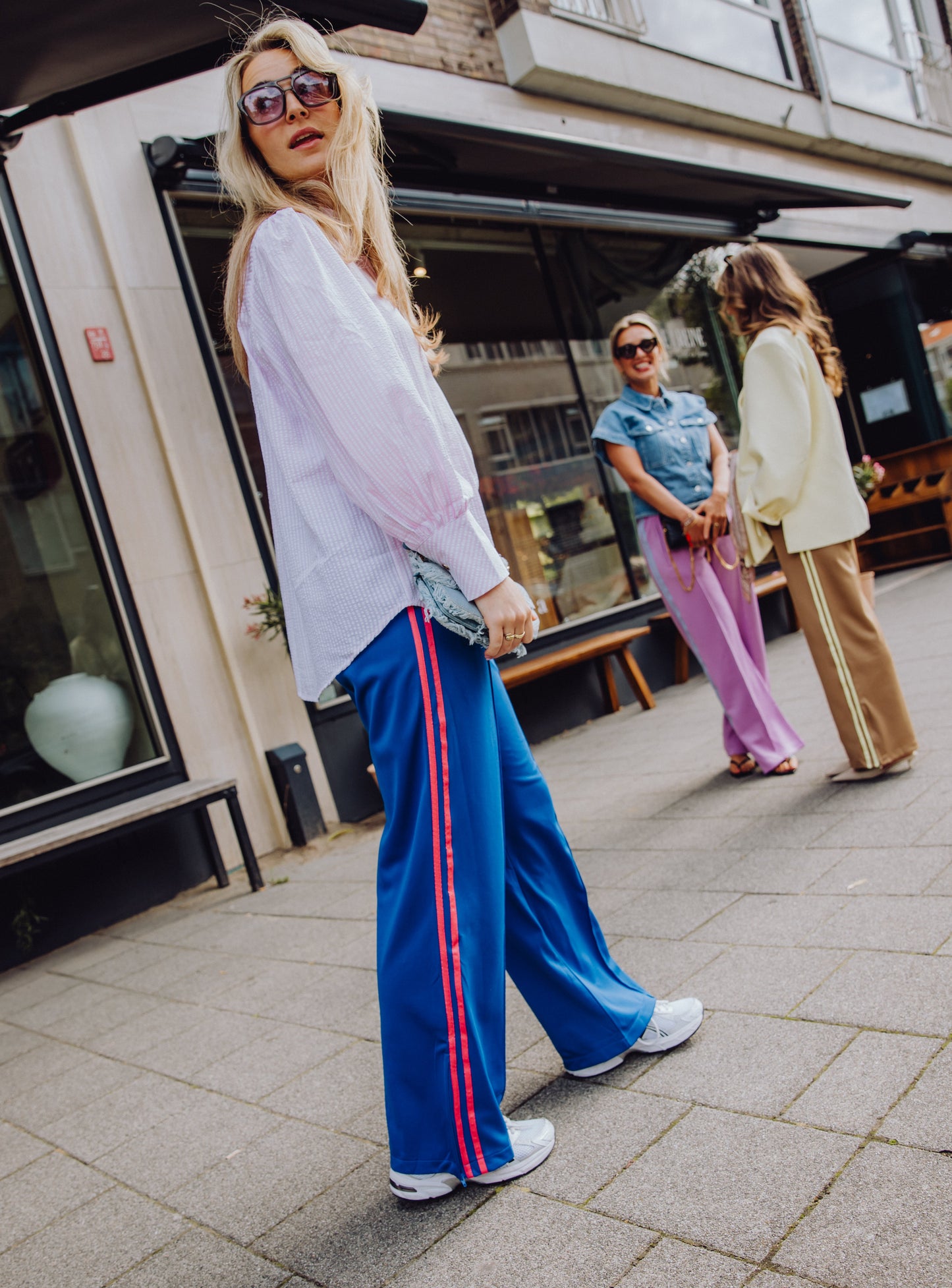 Stripe Pants - Blauw