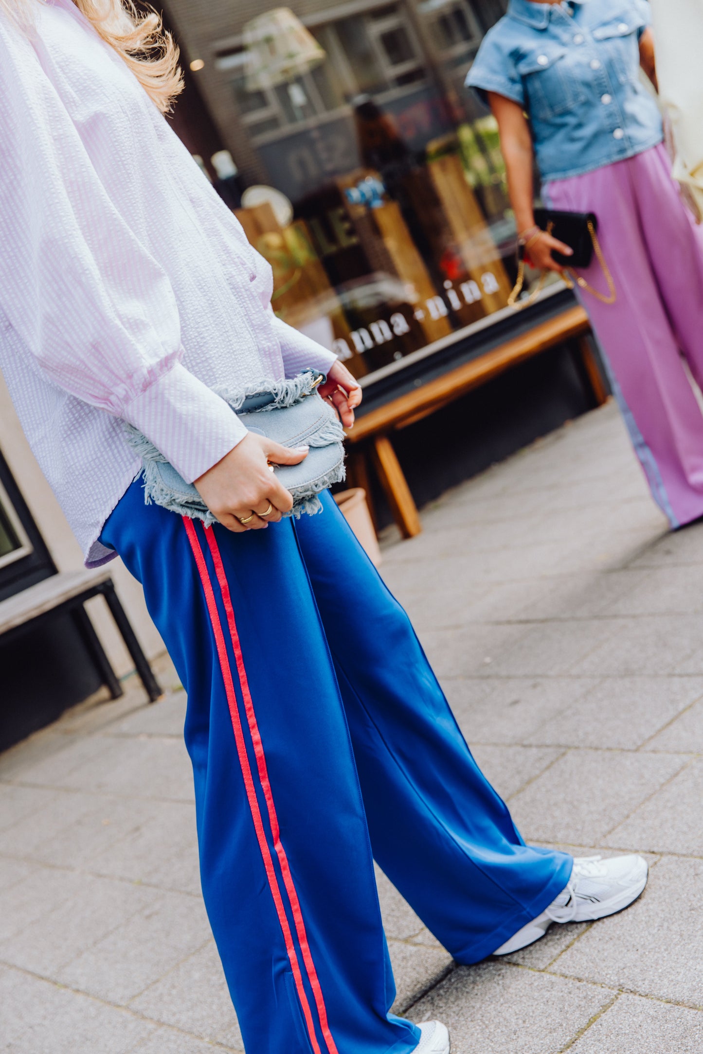 Stripe Pants - Blauw