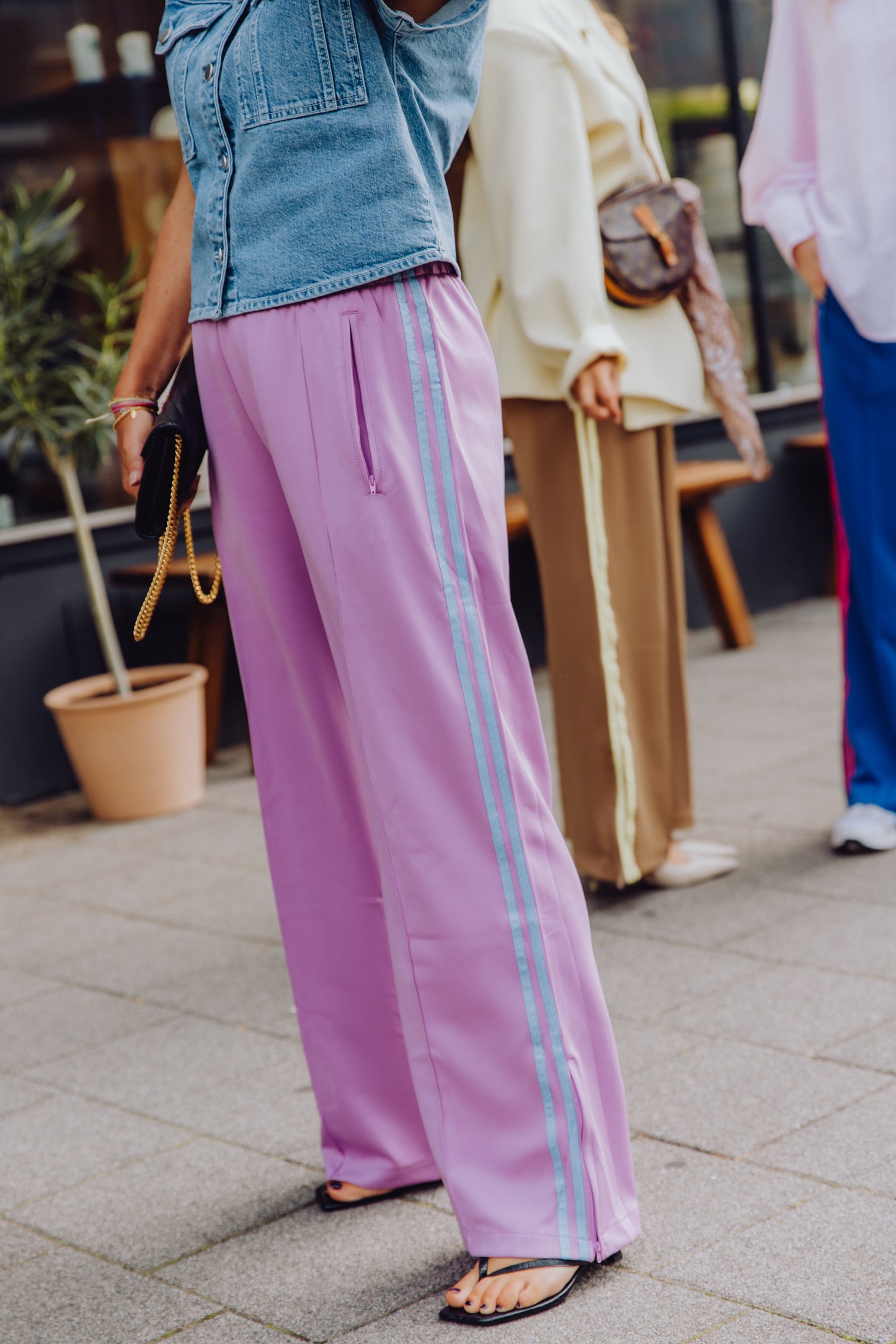 Stripe Pants - Lila