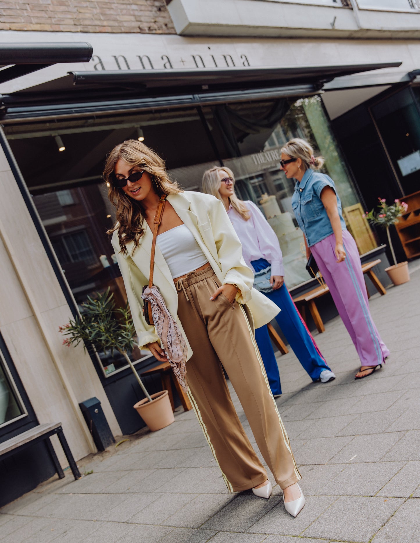 Stripe Pants - Khaki