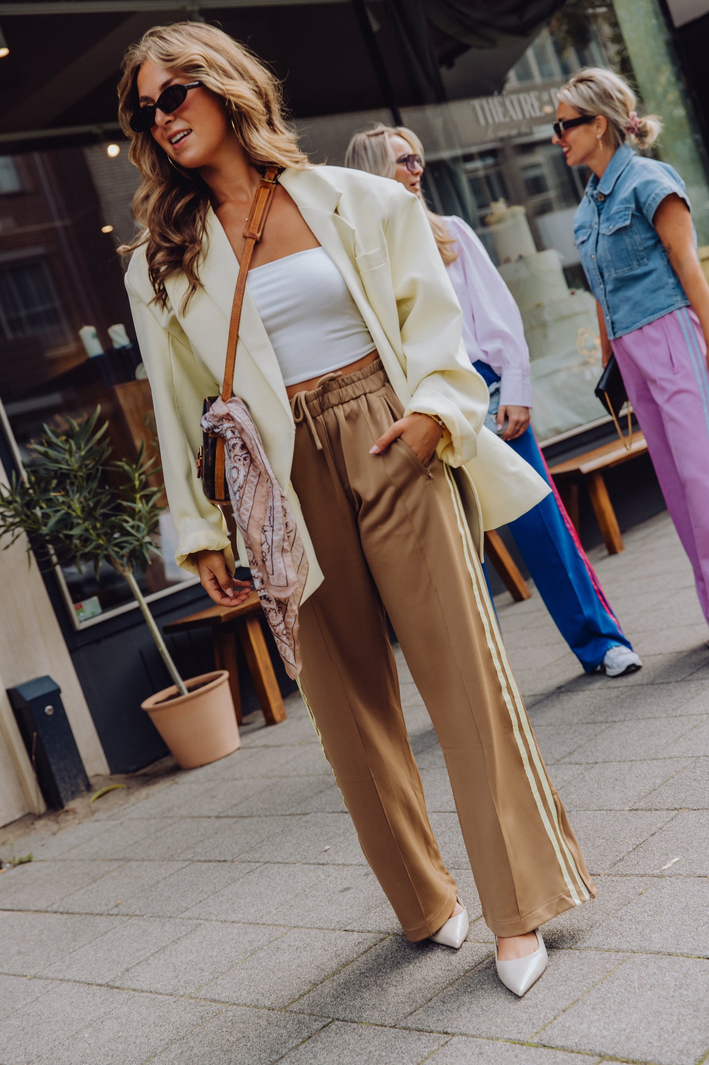 Stripe Pants - Khaki