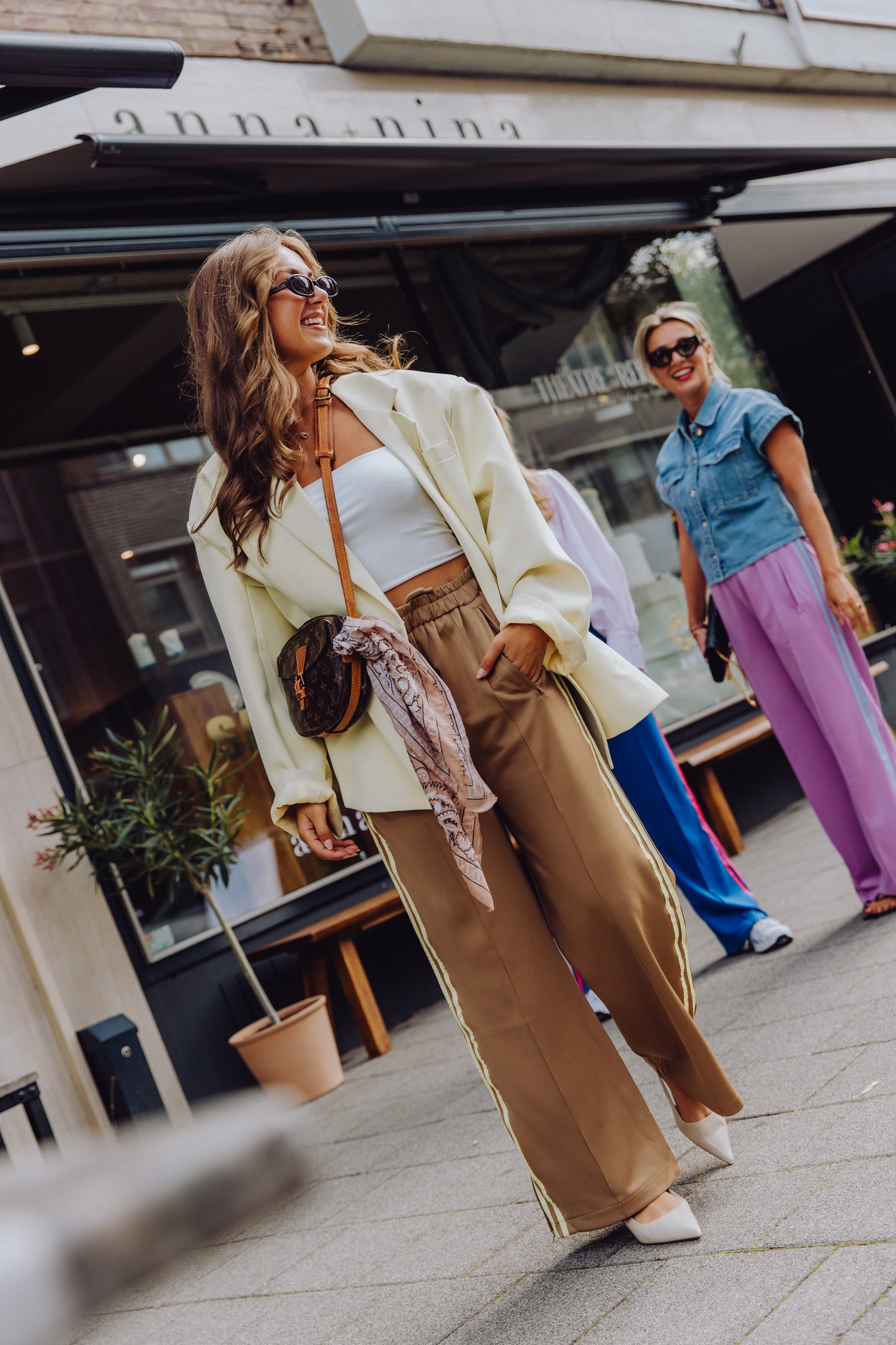 Stripe Pants - Khaki