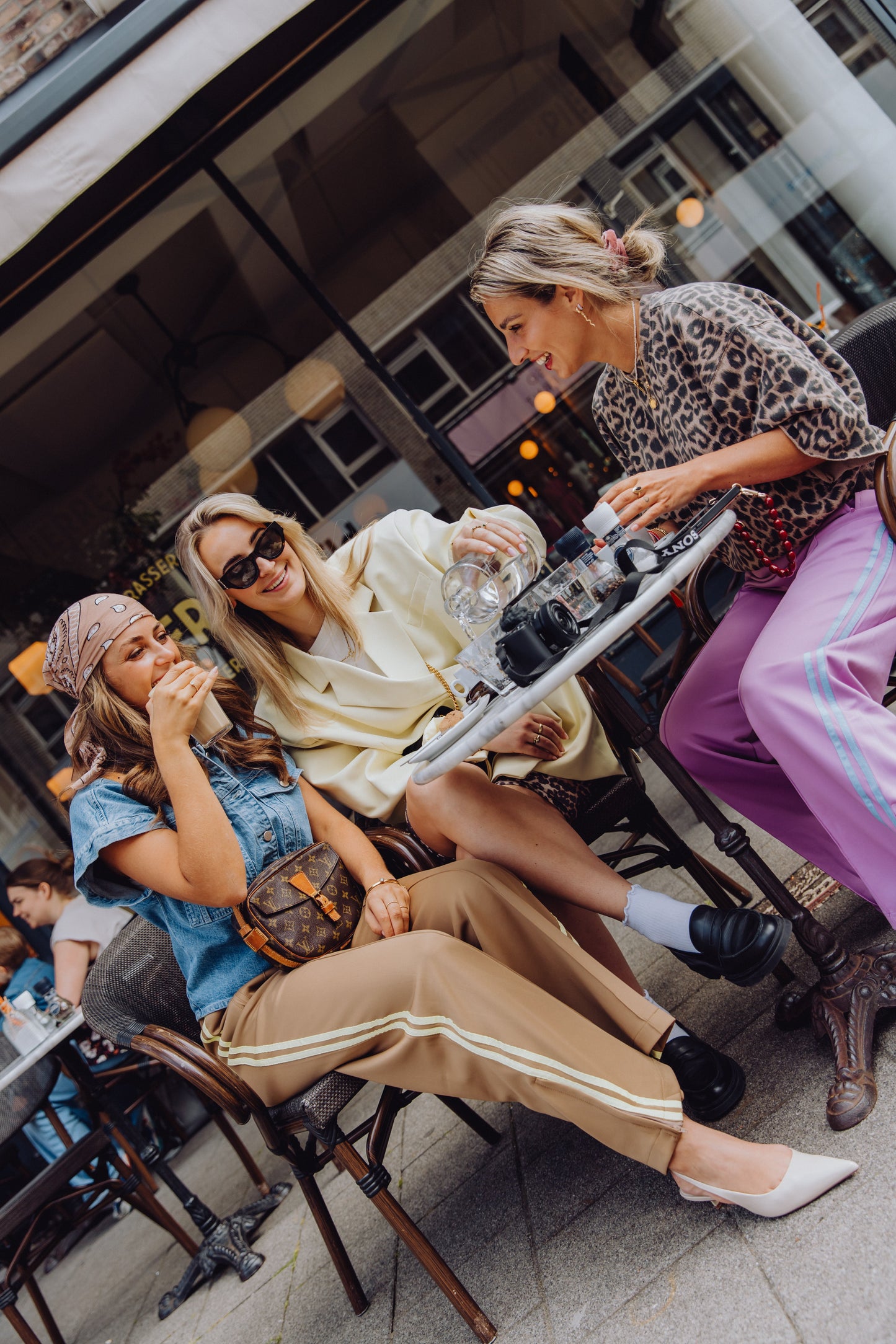 Stripe Pants - Khaki