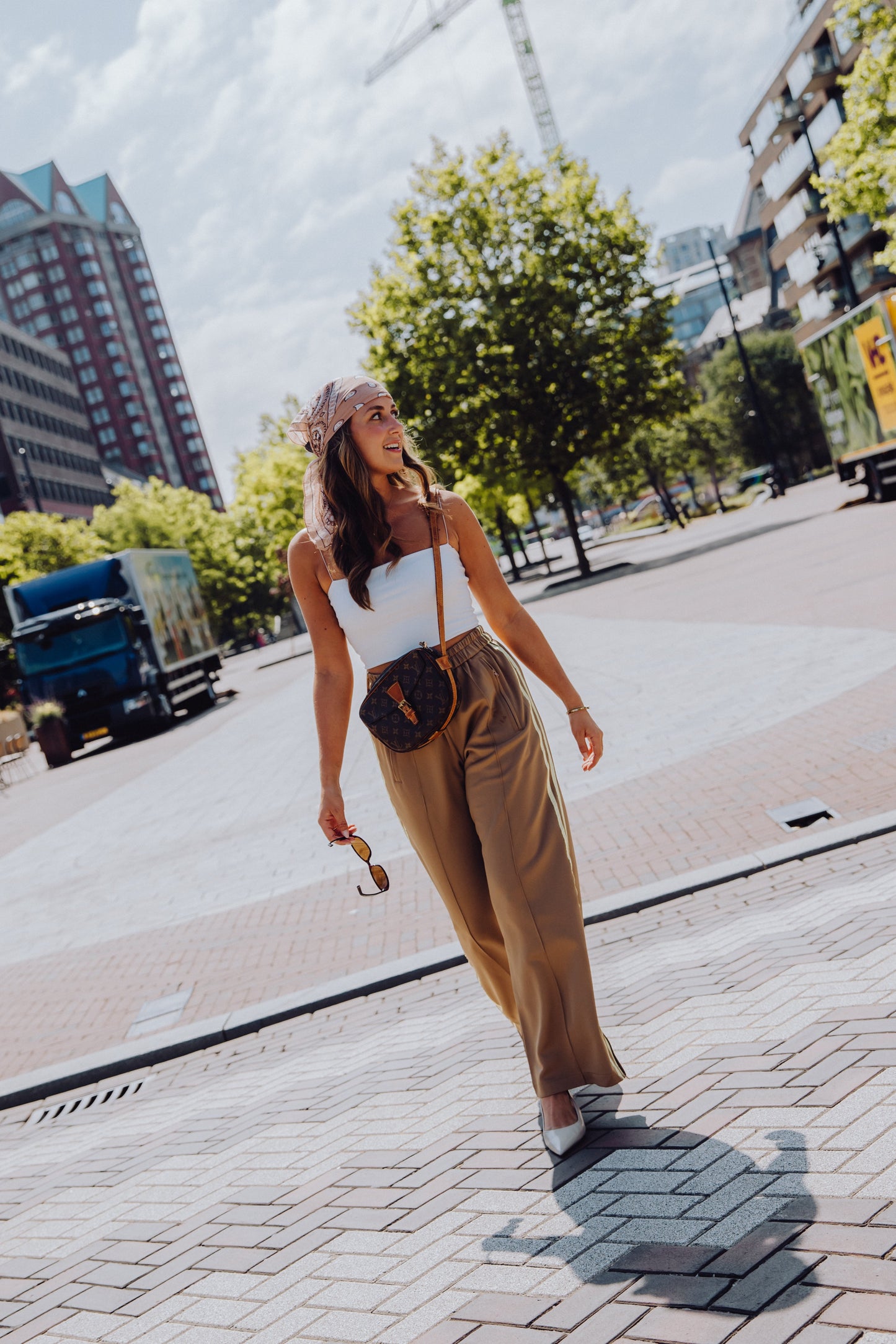 Stripe Pants - Khaki