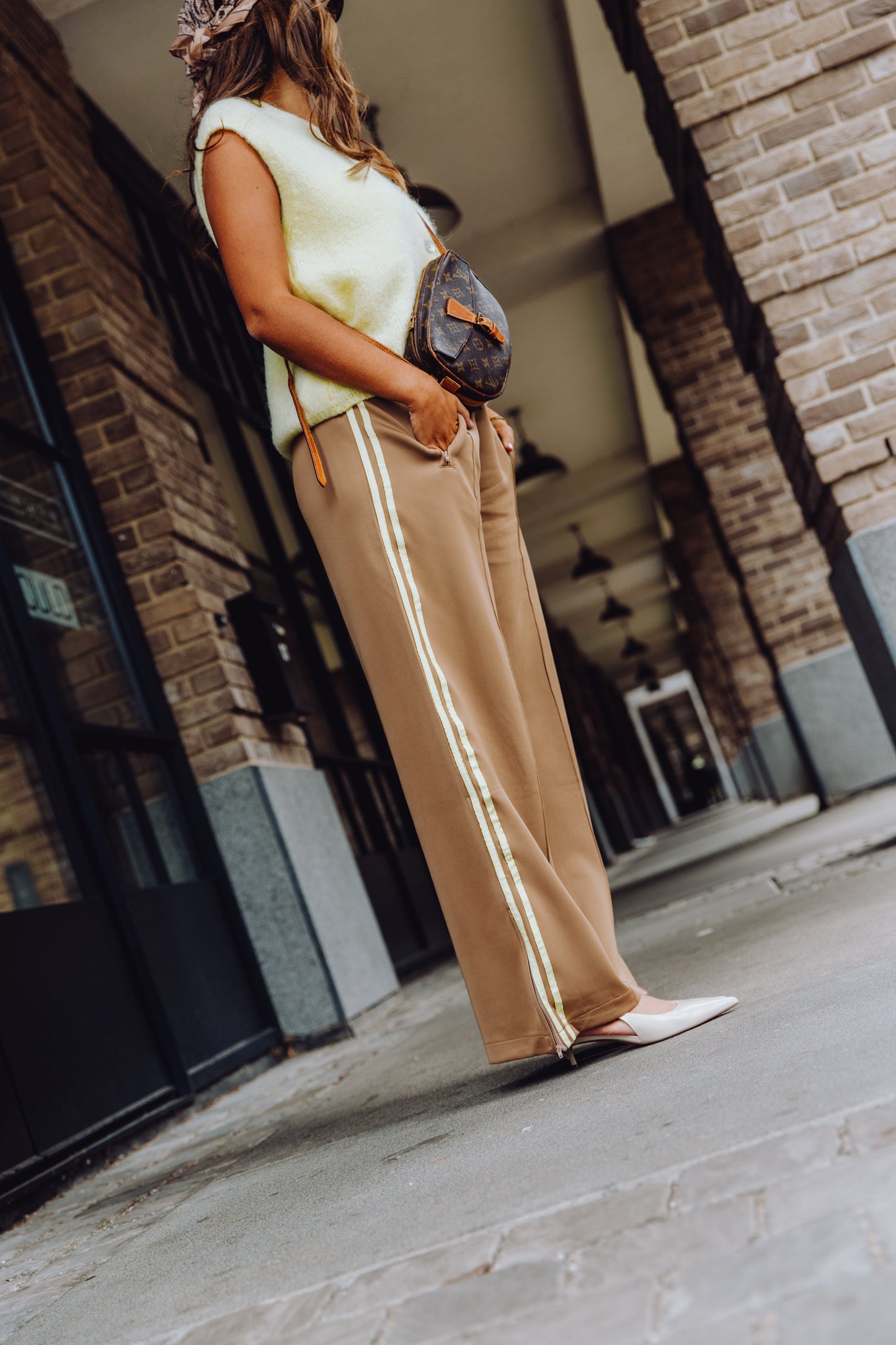 Stripe Pants - Khaki