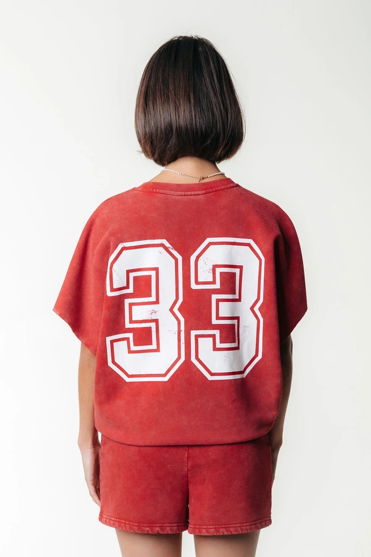 Uni Logo Sweat Short - Racing Red