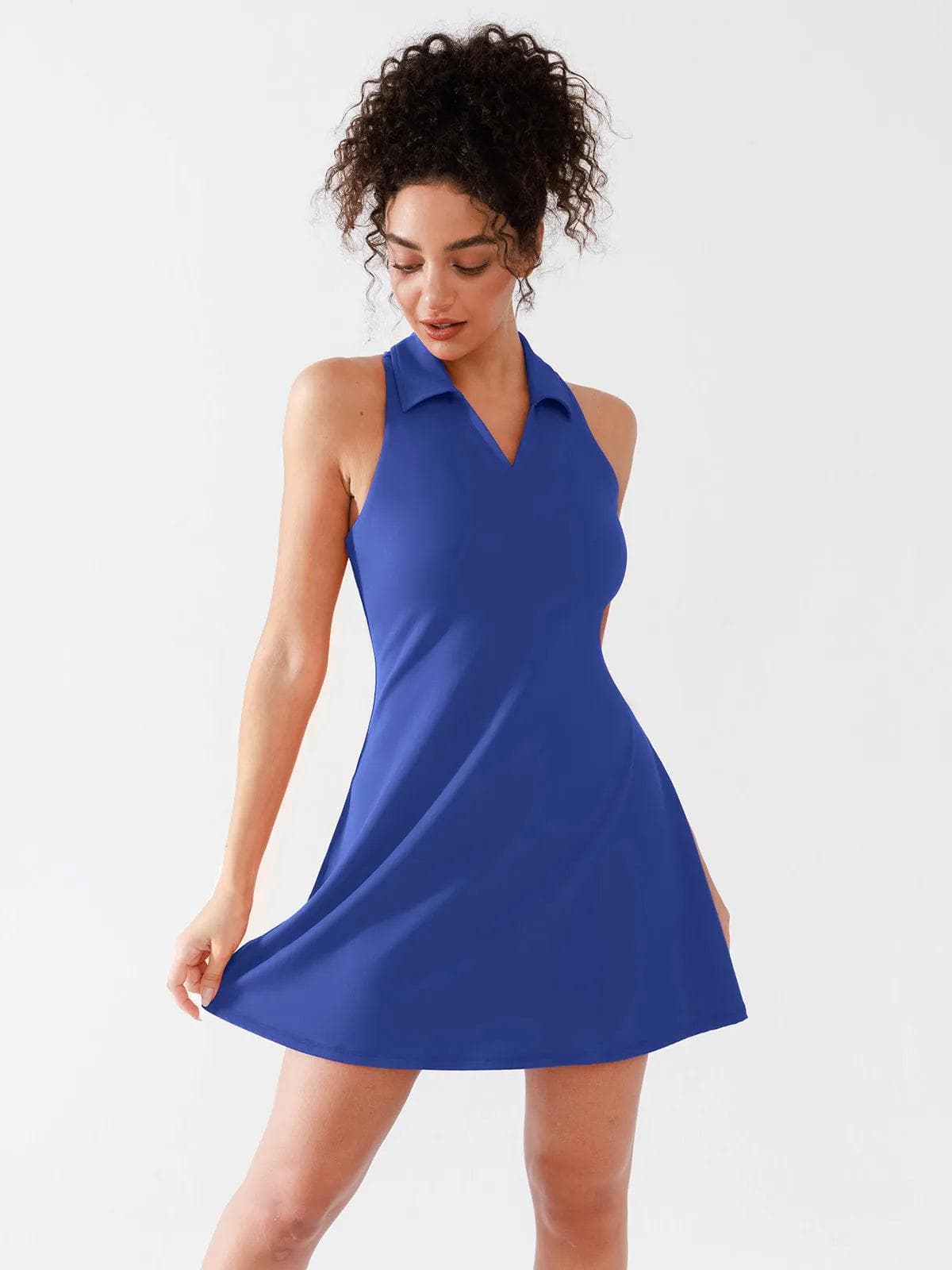 BRXL Workout Polo Collar Tennis Golf Dress