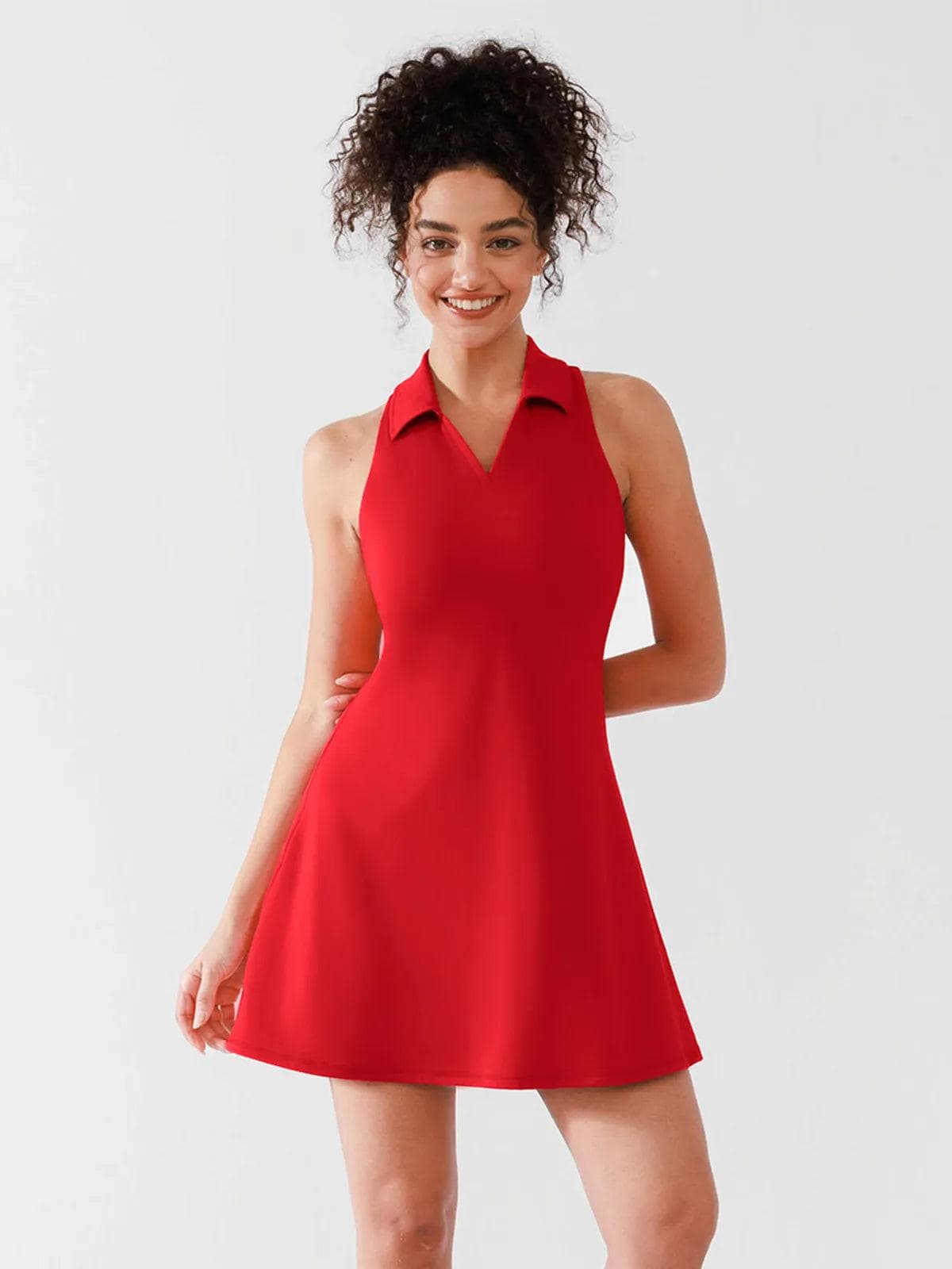 BRXL Workout Polo Collar Tennis Golf Dress