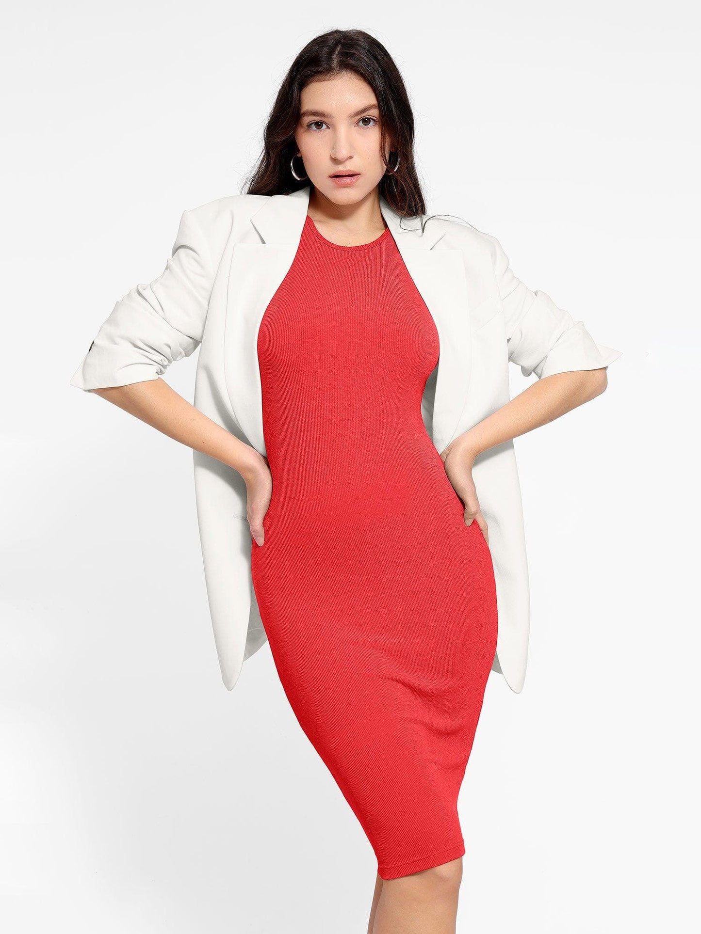 Shapewear Modal Tummy Control Midi Dress