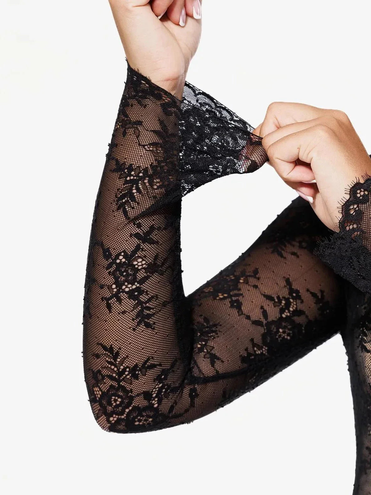 Shapewear Two-In-One Lace Overlay Sculpting Dress